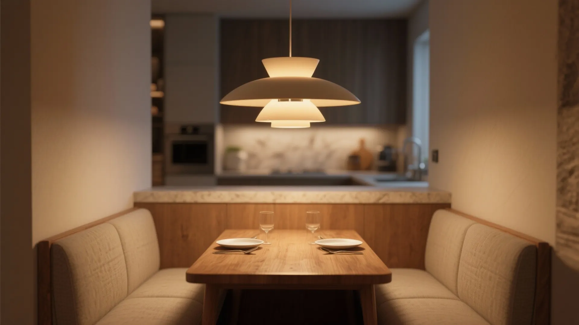 2. Statement pendant over the dining table