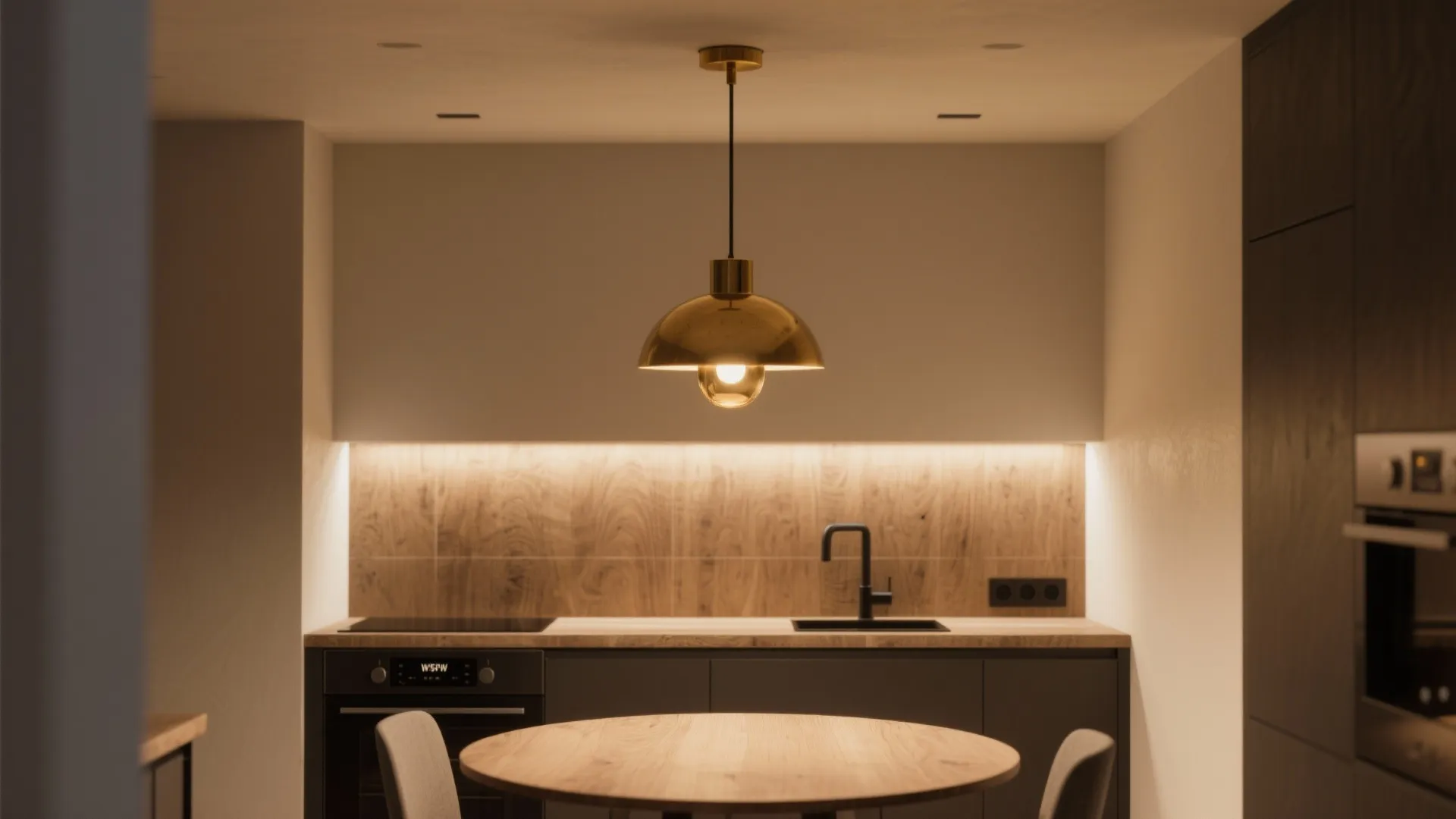 4. Statement lighting as a focal anchor