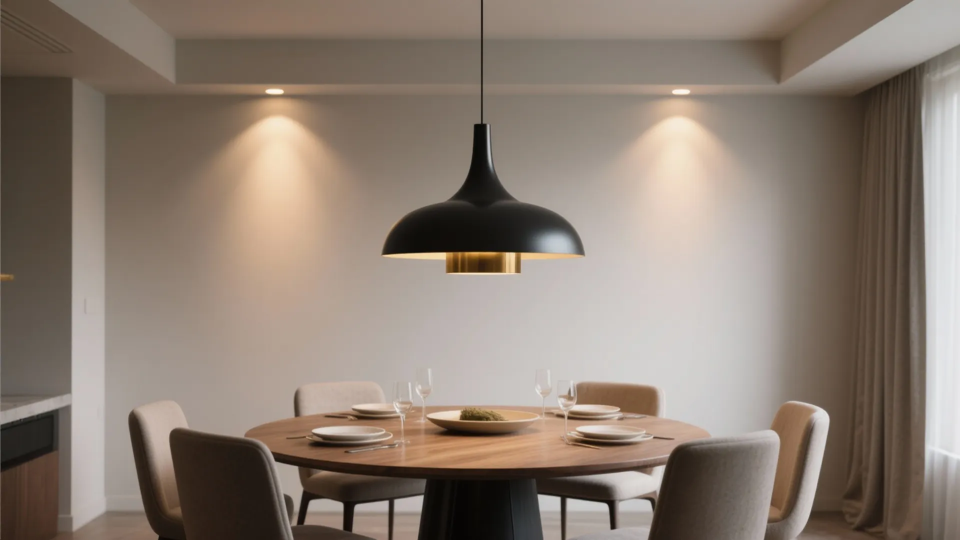 Statement pendants with layered dimming