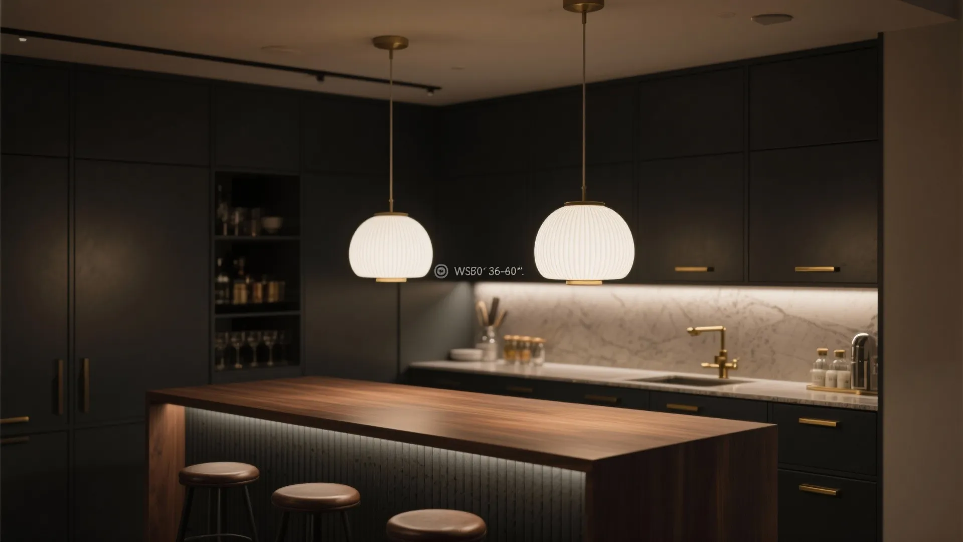 Statement Pendants Over the Bar Edge