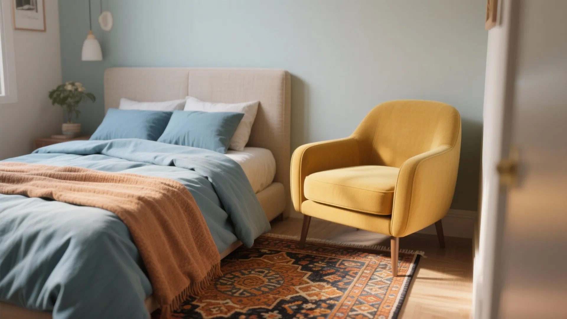 5. A curated color palette and one statement piece