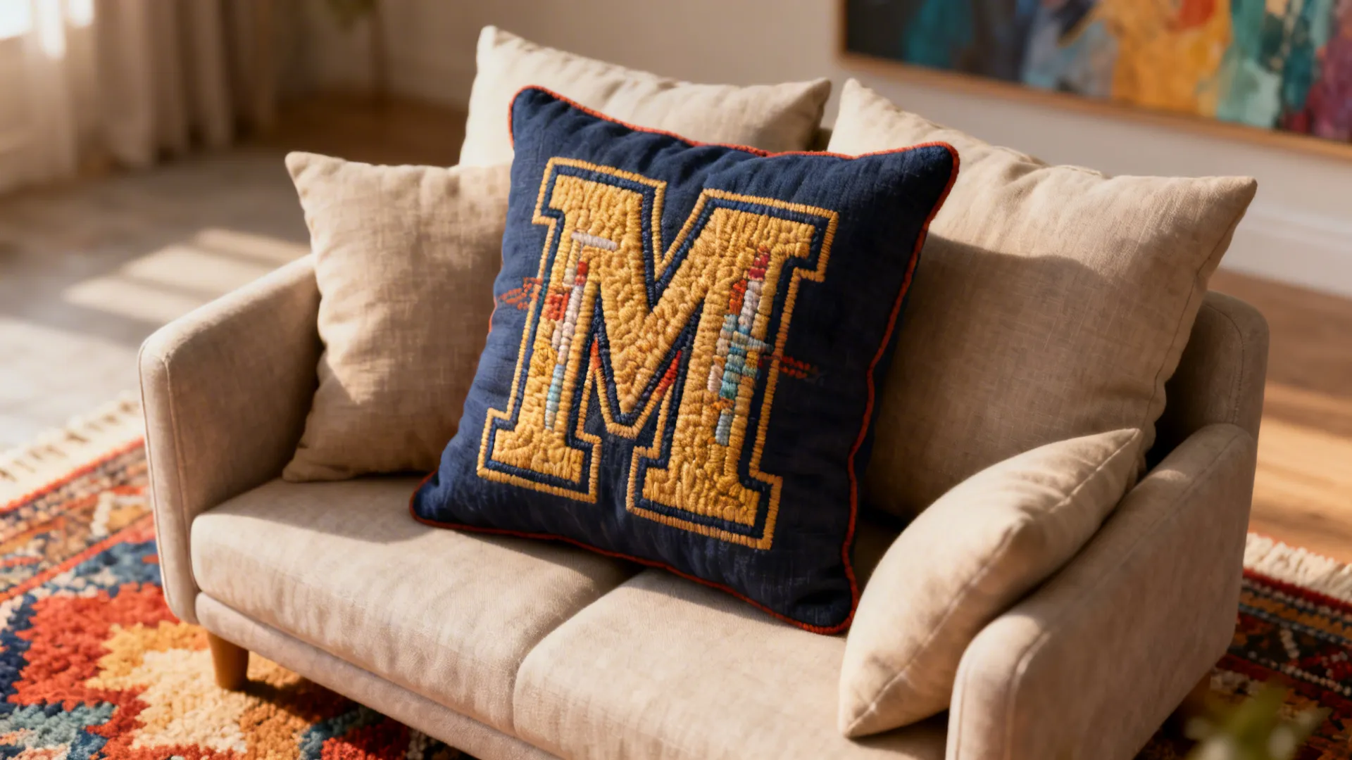 3. Add a statement pillow