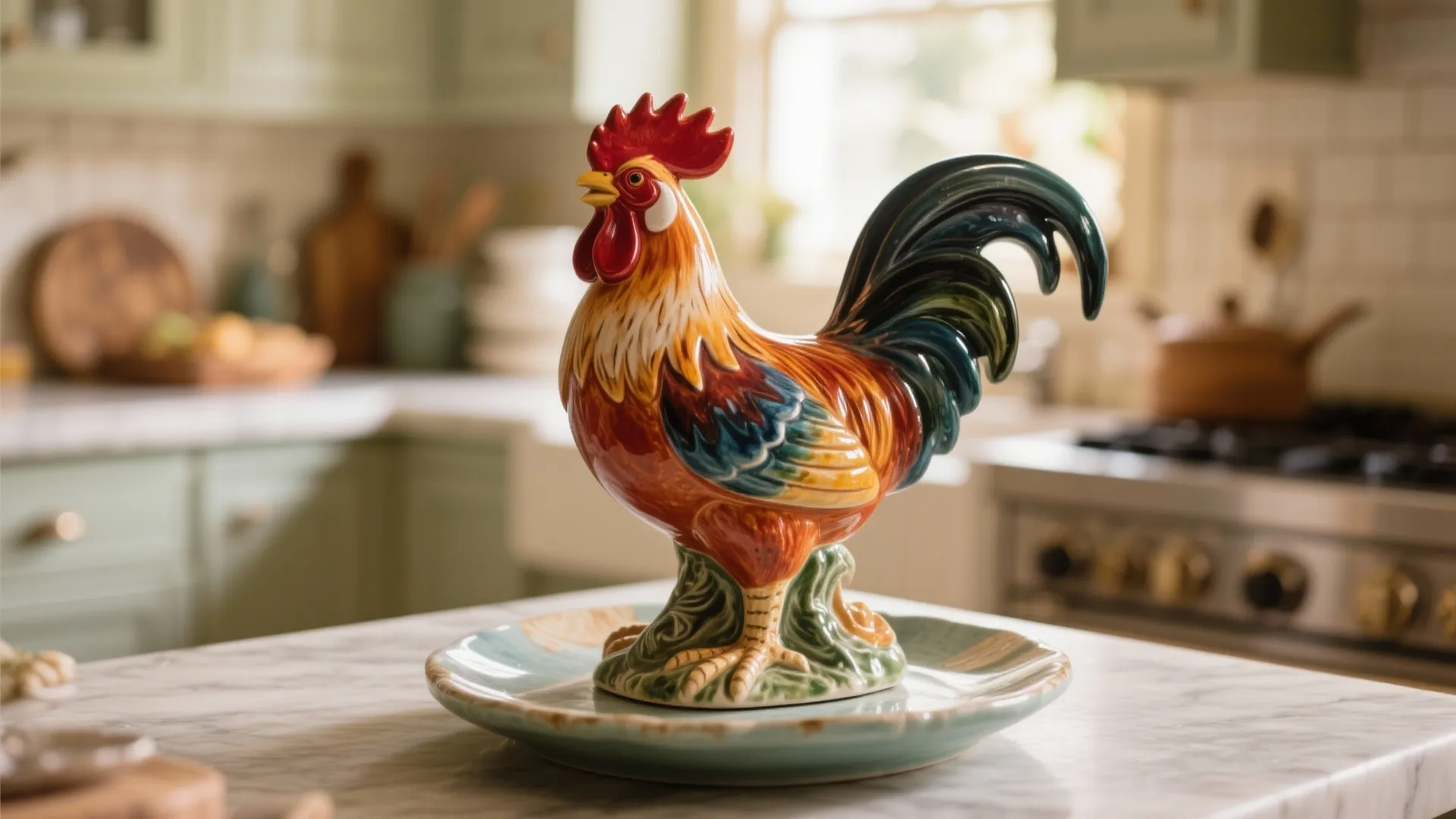 Tip 10: Statement Rooster Figurine