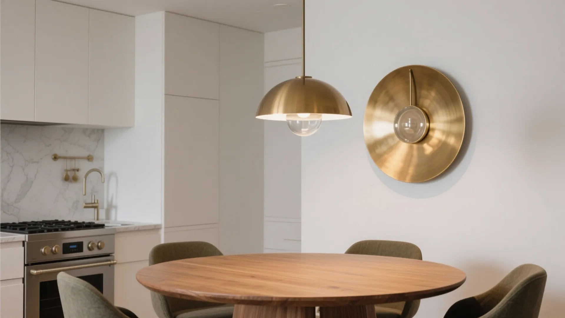 Statement round wall lights as functional art