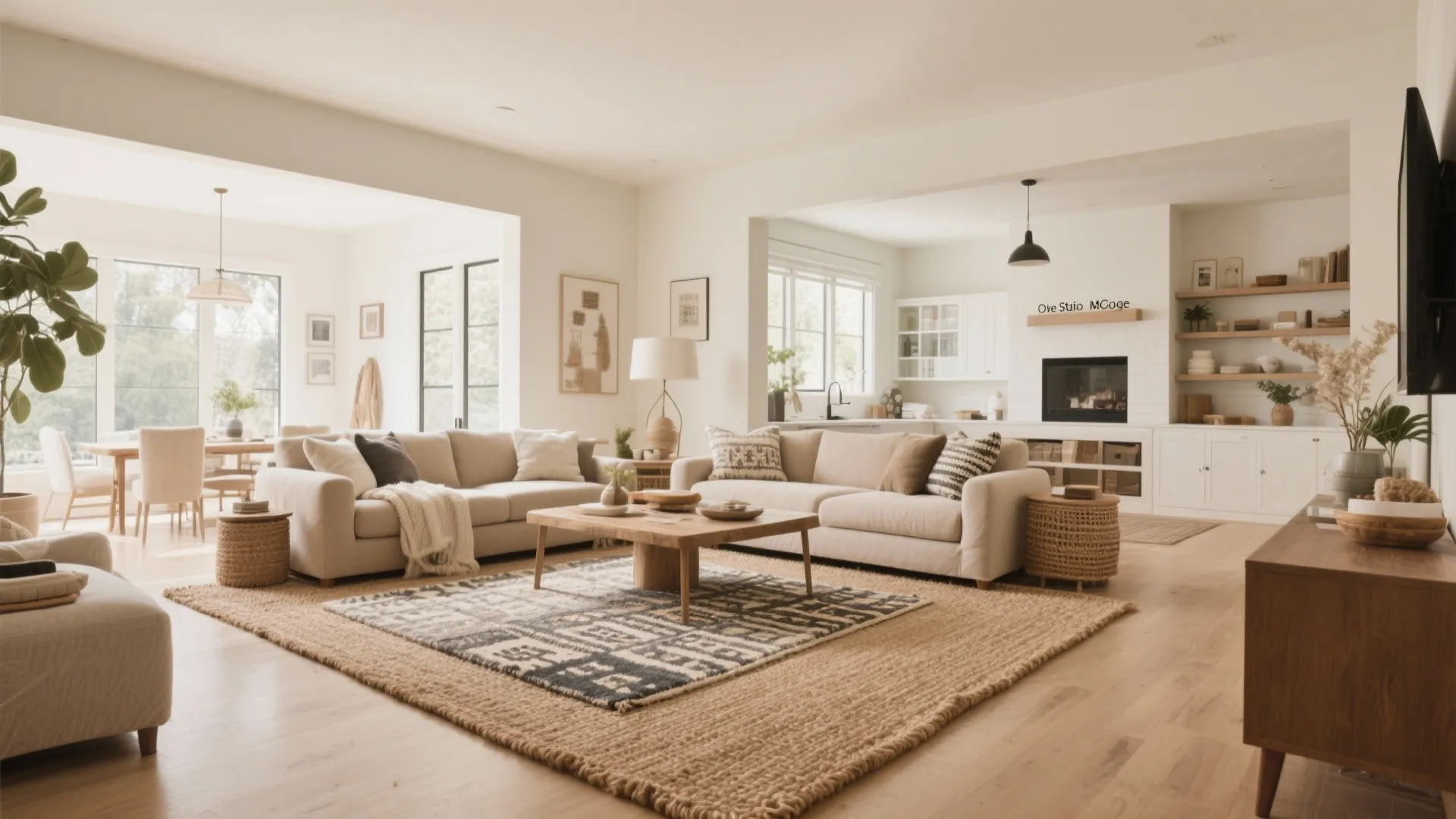 8. Statement Rug as Foundation