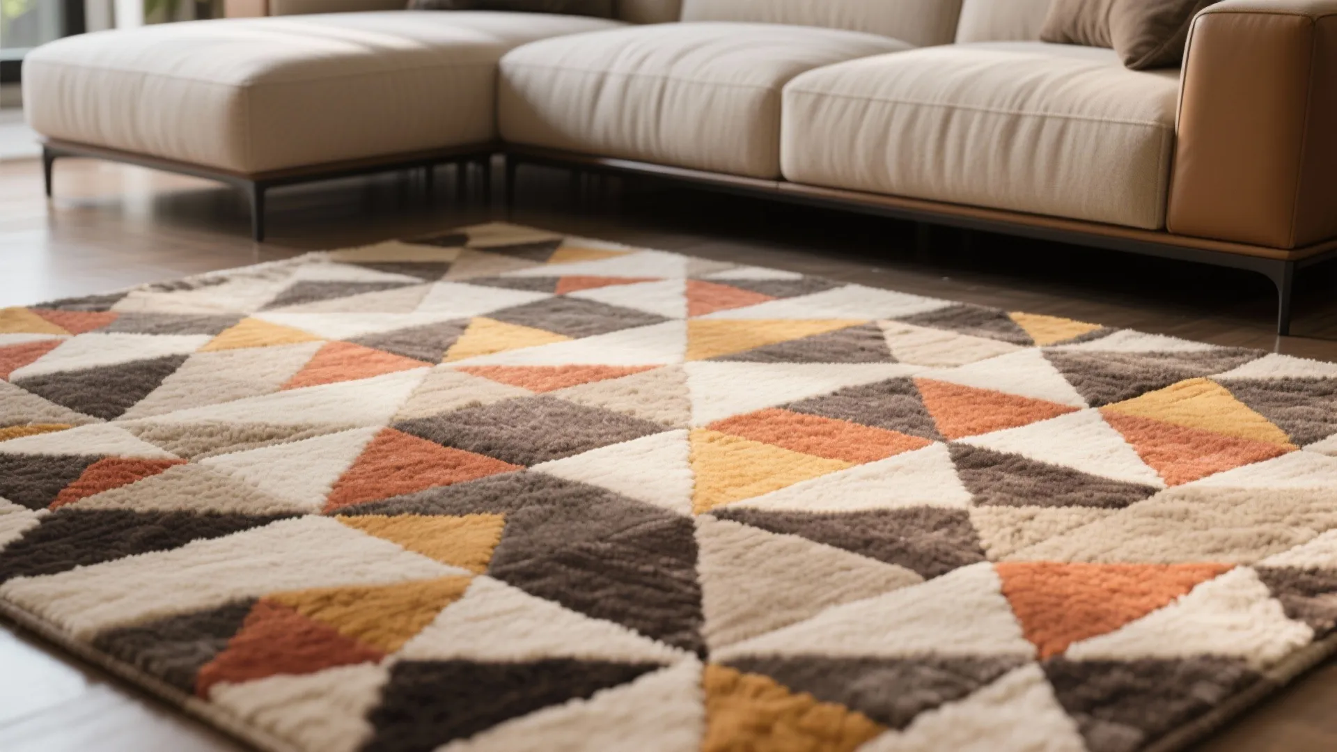 4. Statement Rug for Visual Anchor