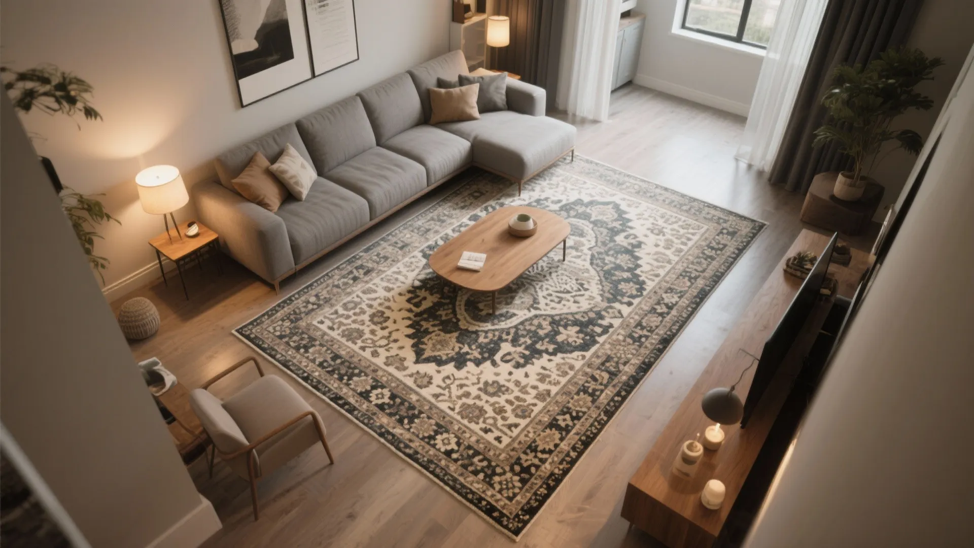 Statement Rug for Zoning