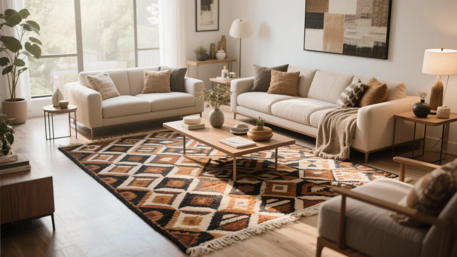 8. Statement Rug to Define the Core