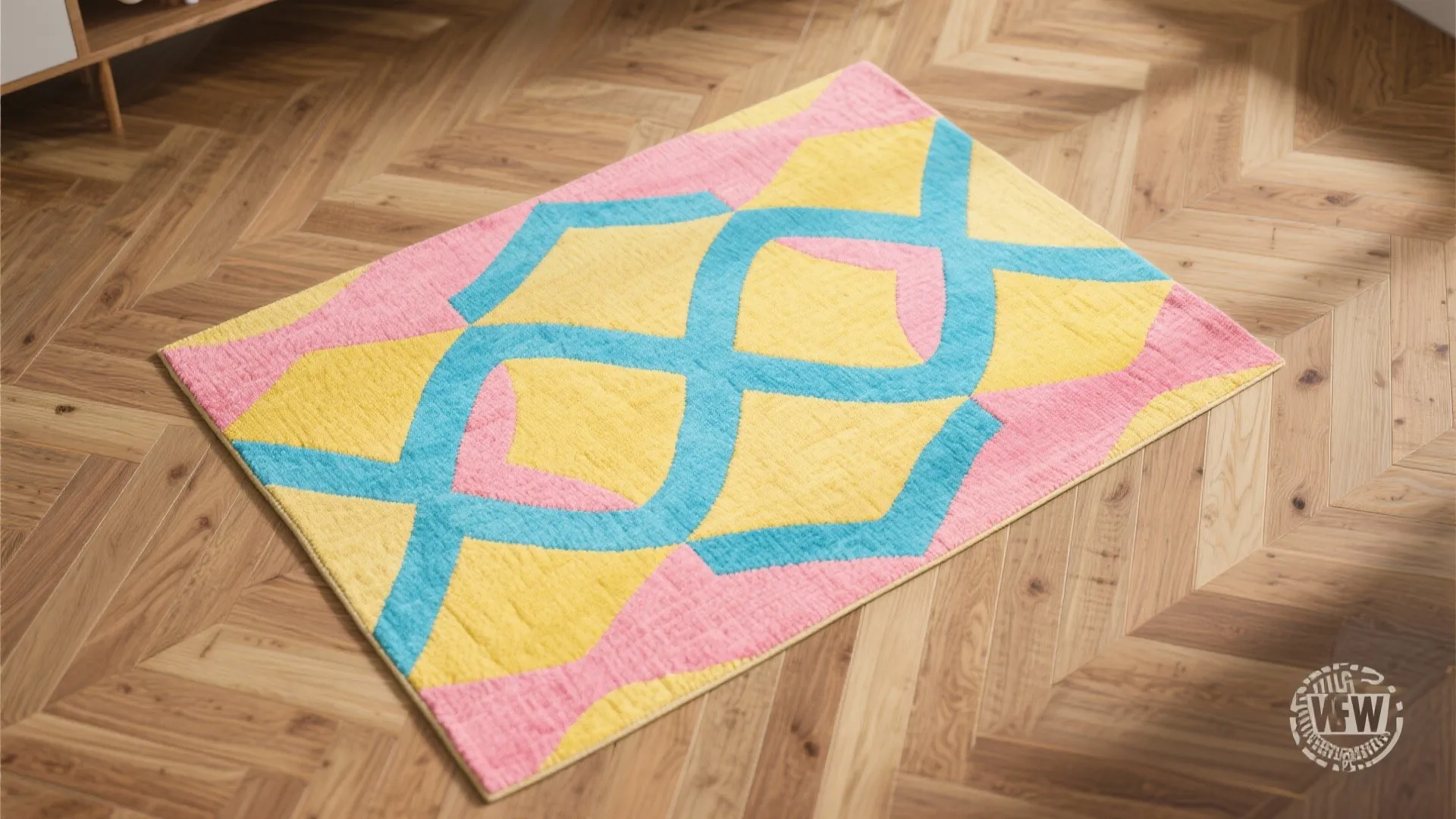 4. Statement Rugs with Graphic Patterns