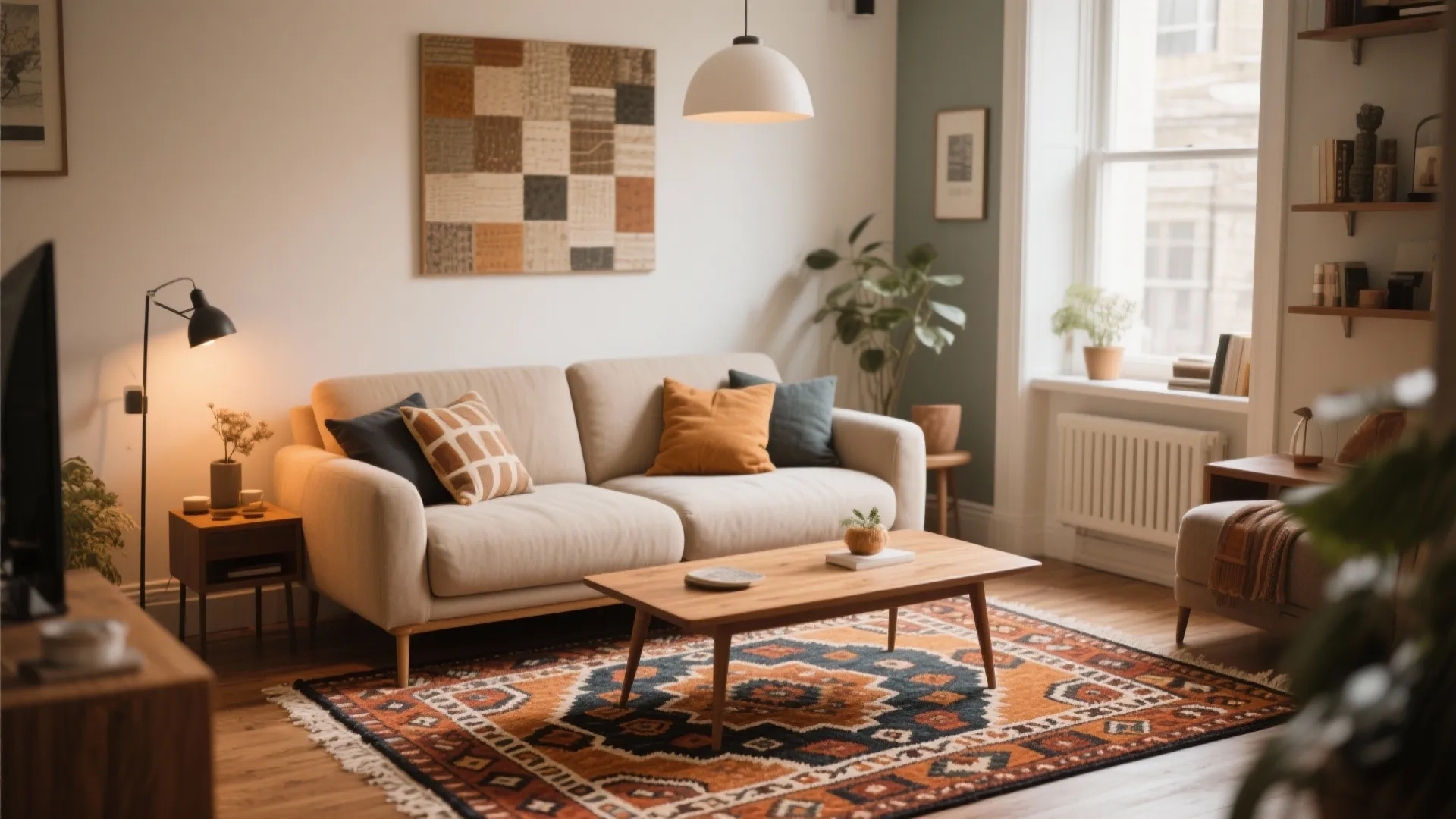 Statement Rug to Anchor Space