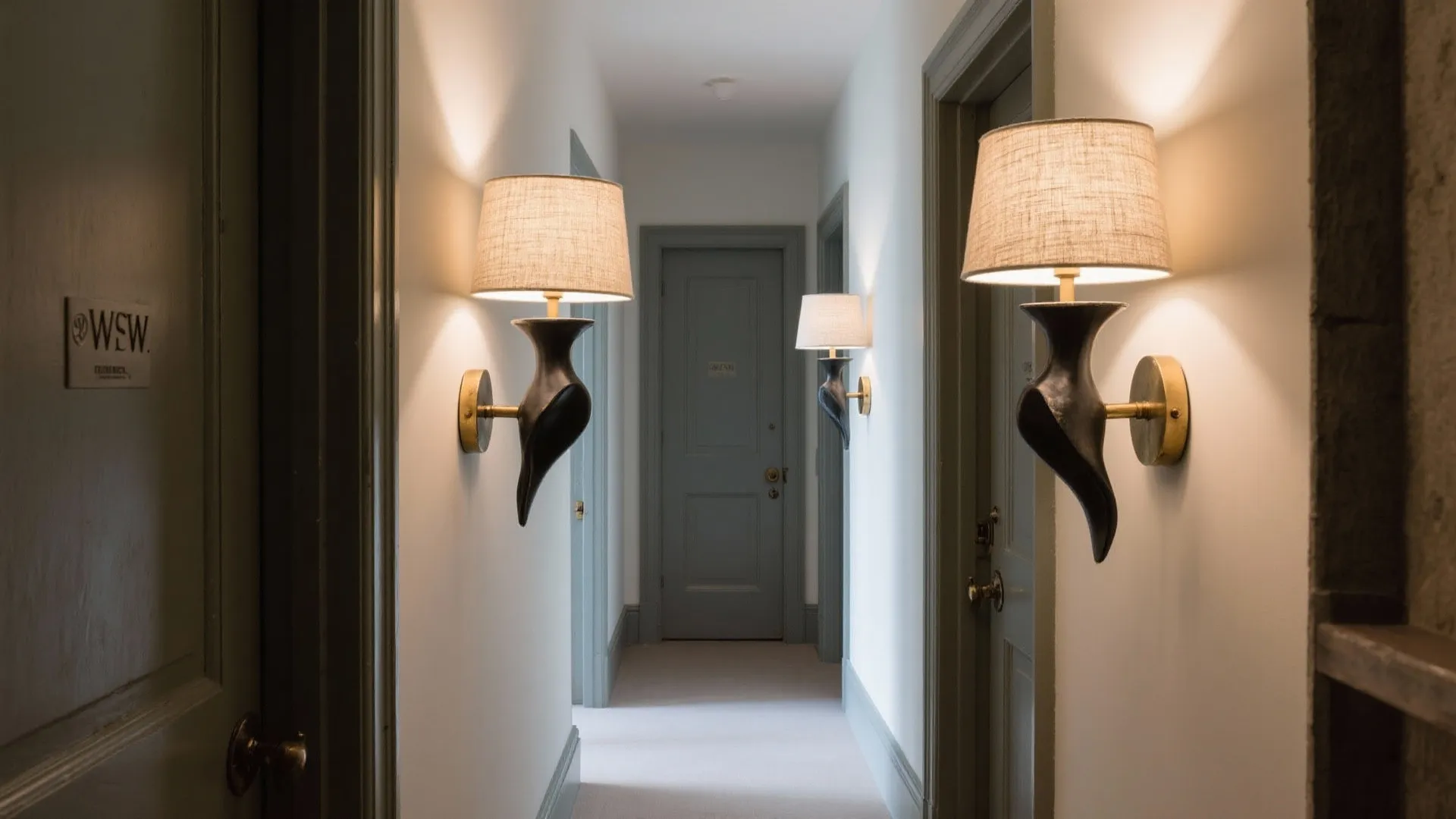 Statement sconces as decor (without crowding)
