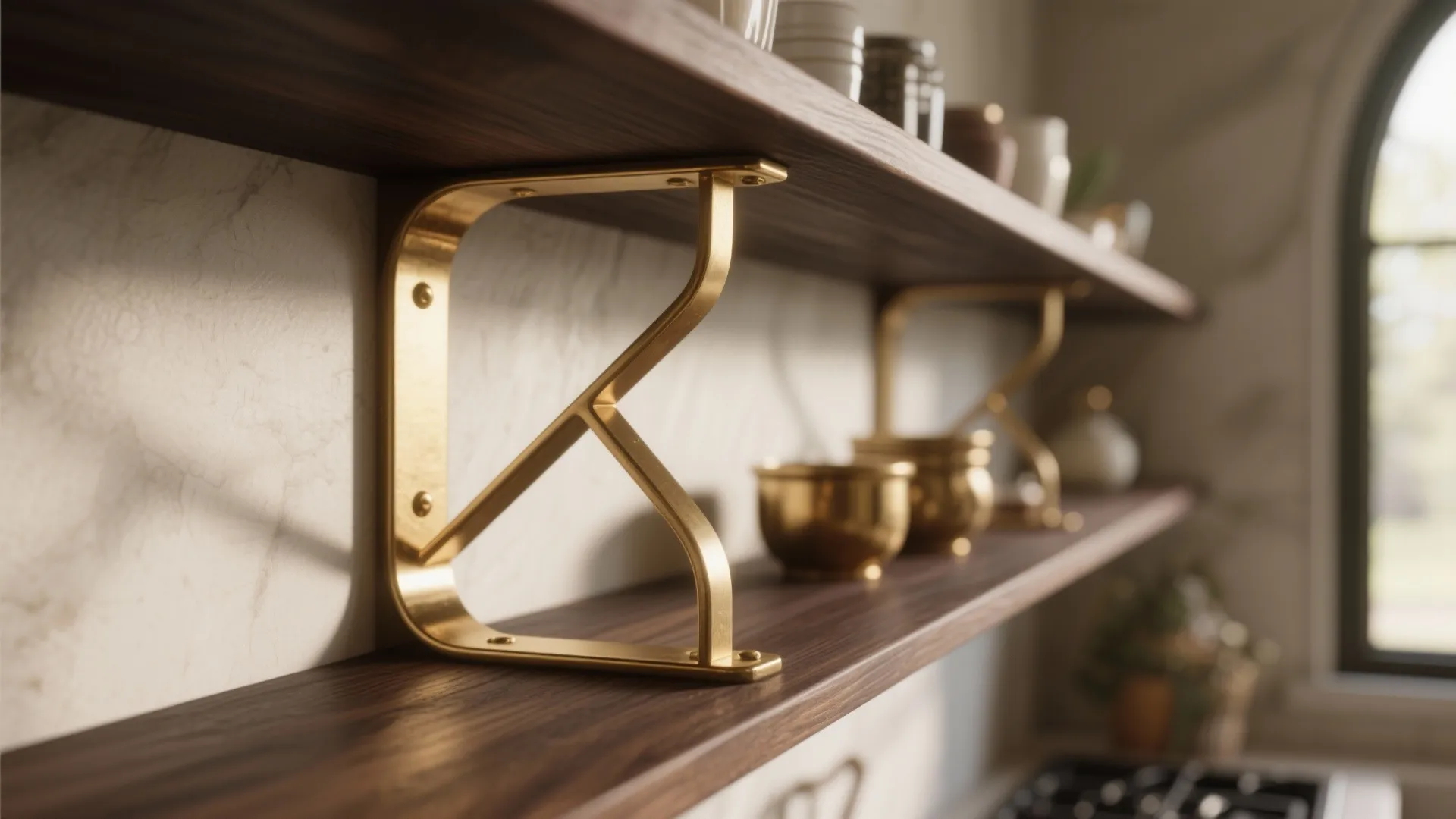 9. Statement Shelf Brackets