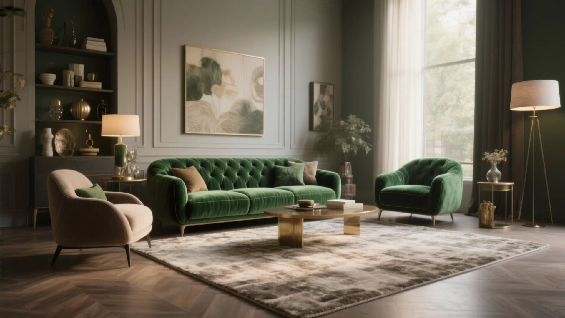 7. Complementing a Statement Sofa