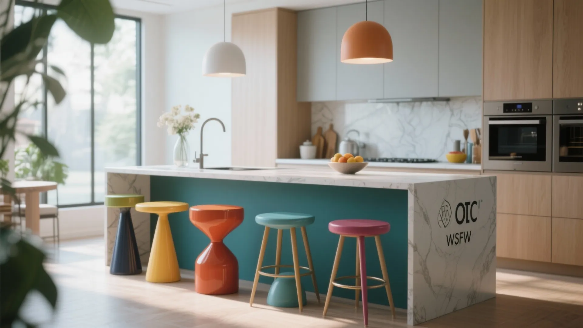 5. Statement Counter Stools