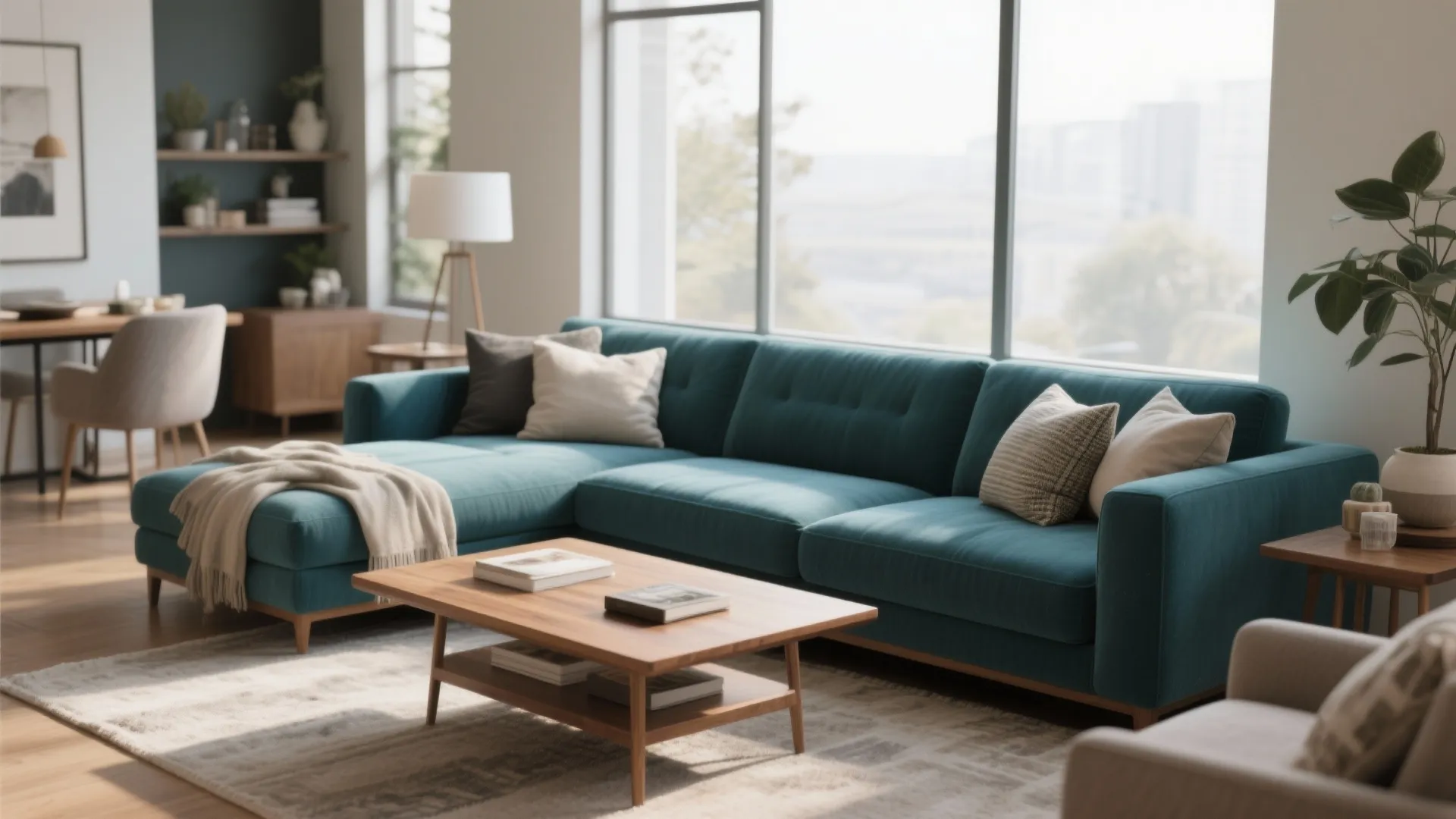 3. Statement Sofa as a Focal Point