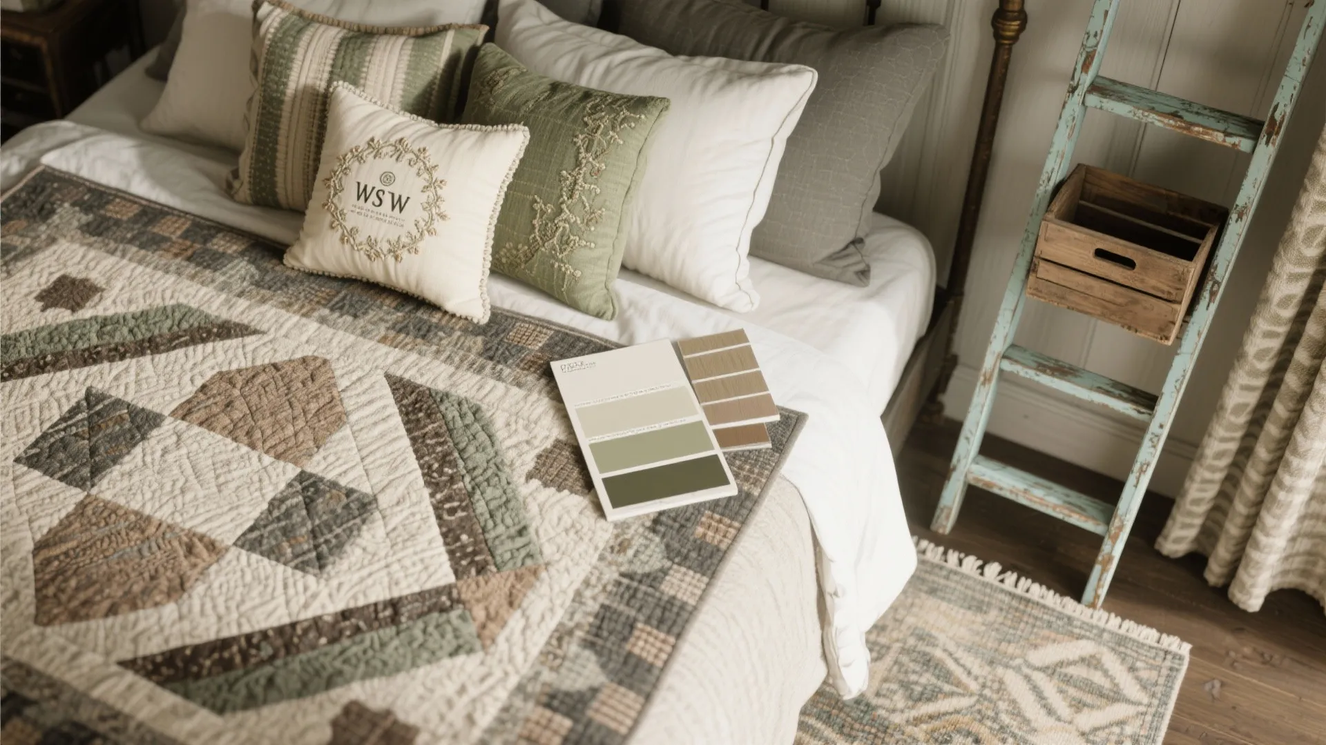 4. Statement textiles and easy DIY accents
