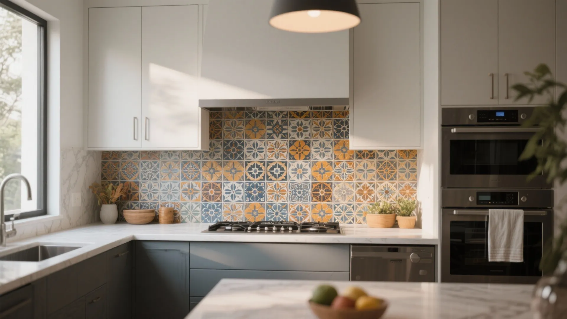 2. Statement Backsplash