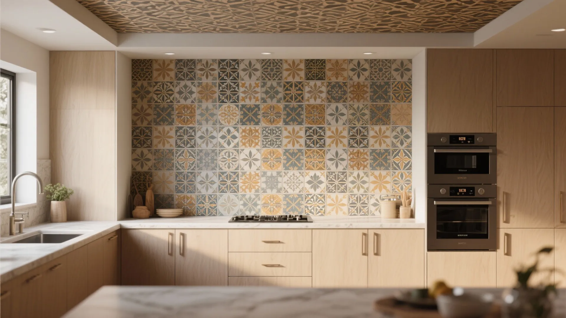 3. Statement Tile Backsplashes