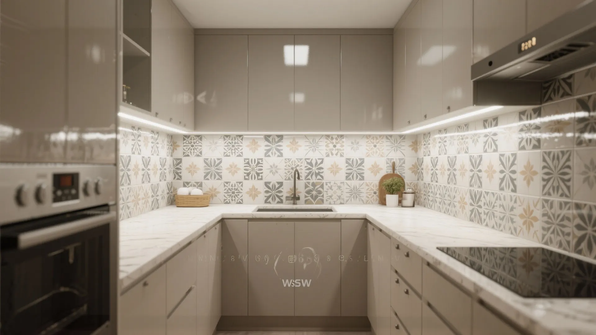 3. Statement Tile or Backsplash Extension