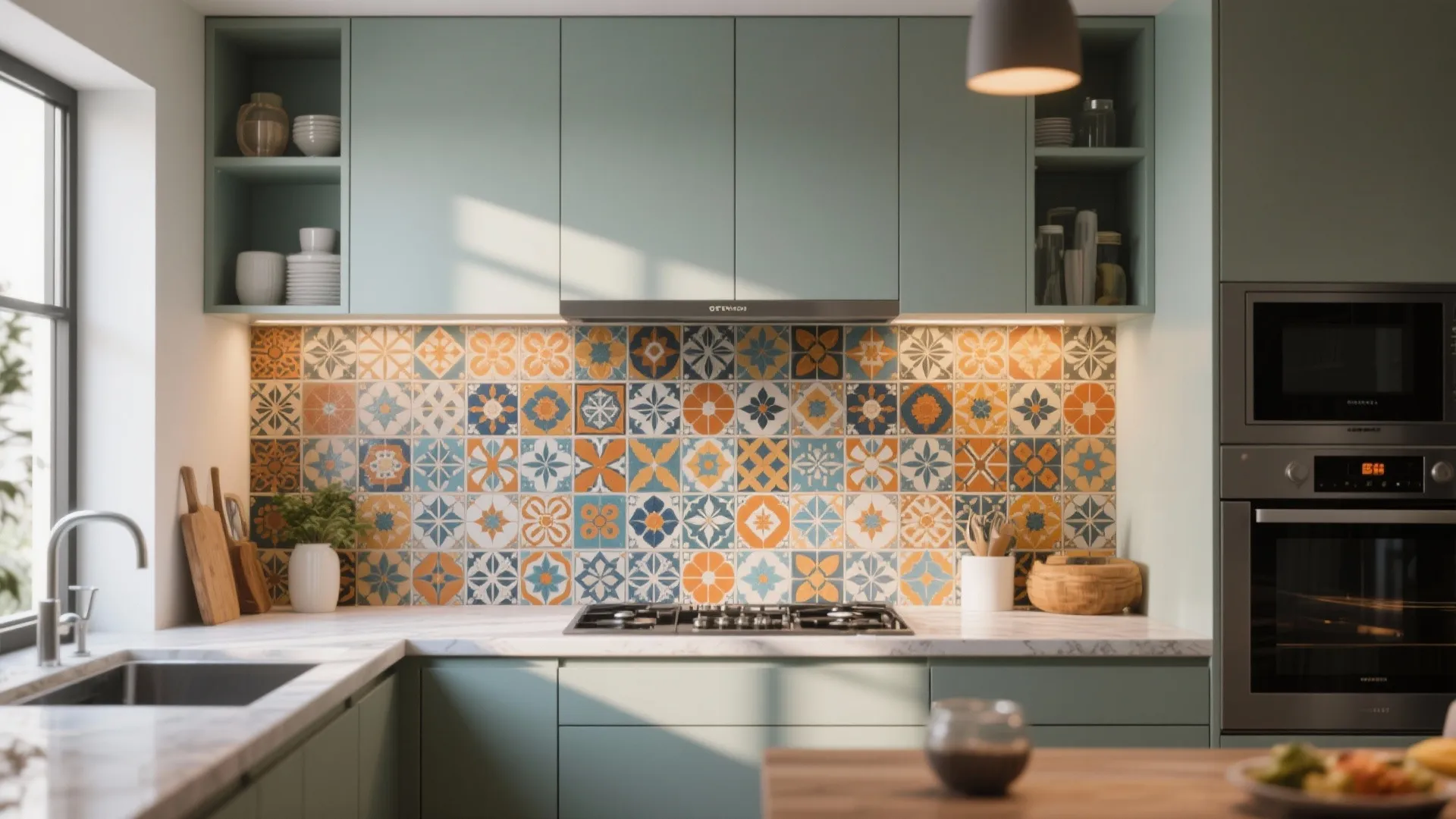 Tip 3: Statement Tile or Backsplash