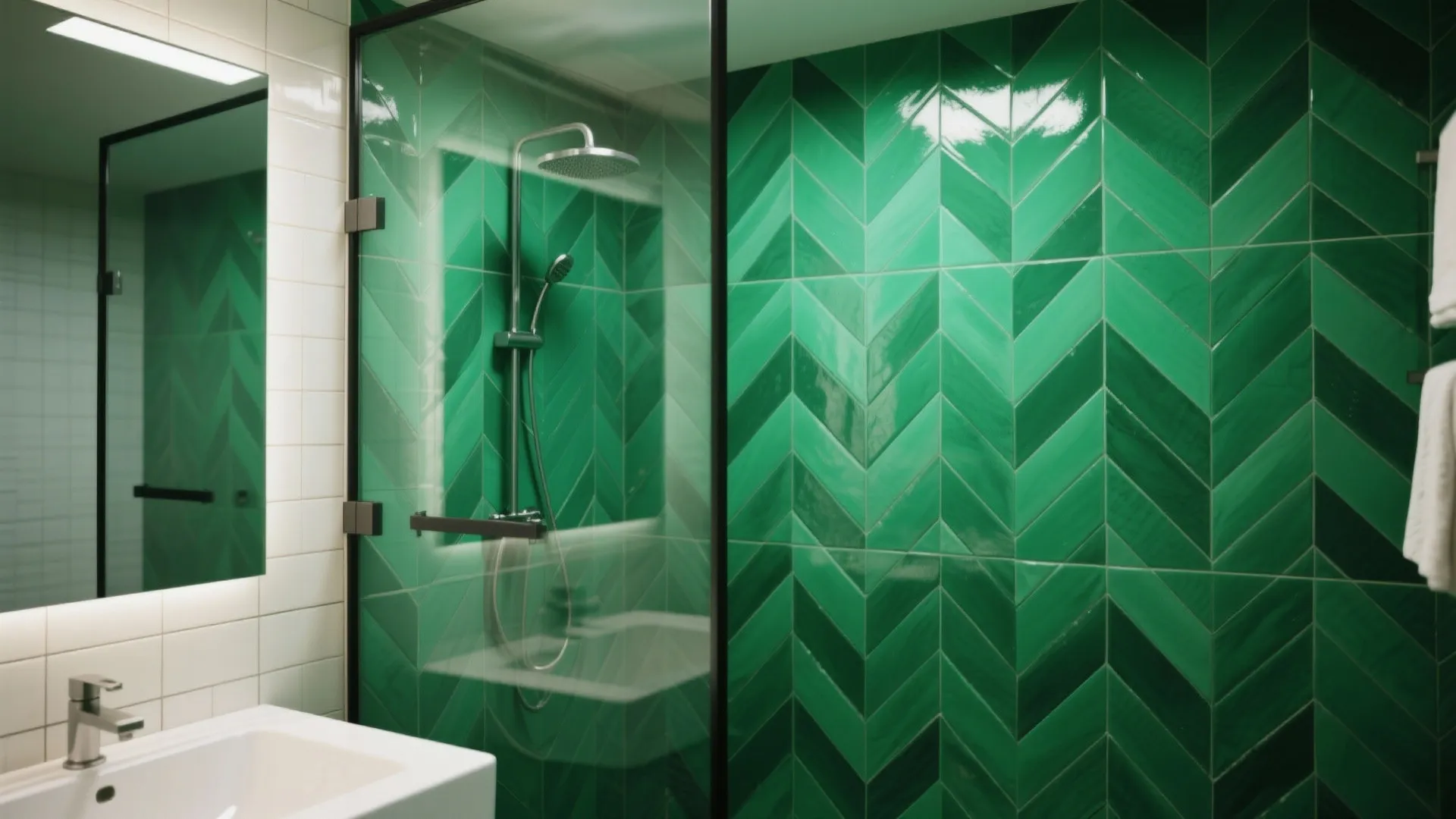 9. Statement Tile in the Shower