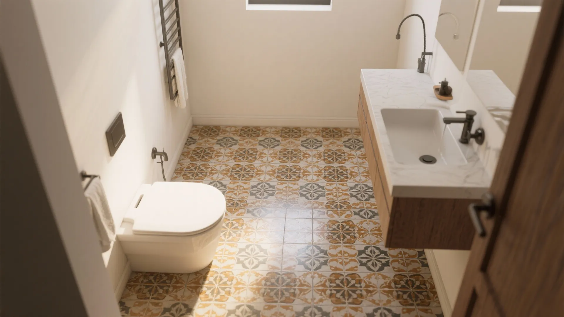 3. Statement Tiles as a Focal Point