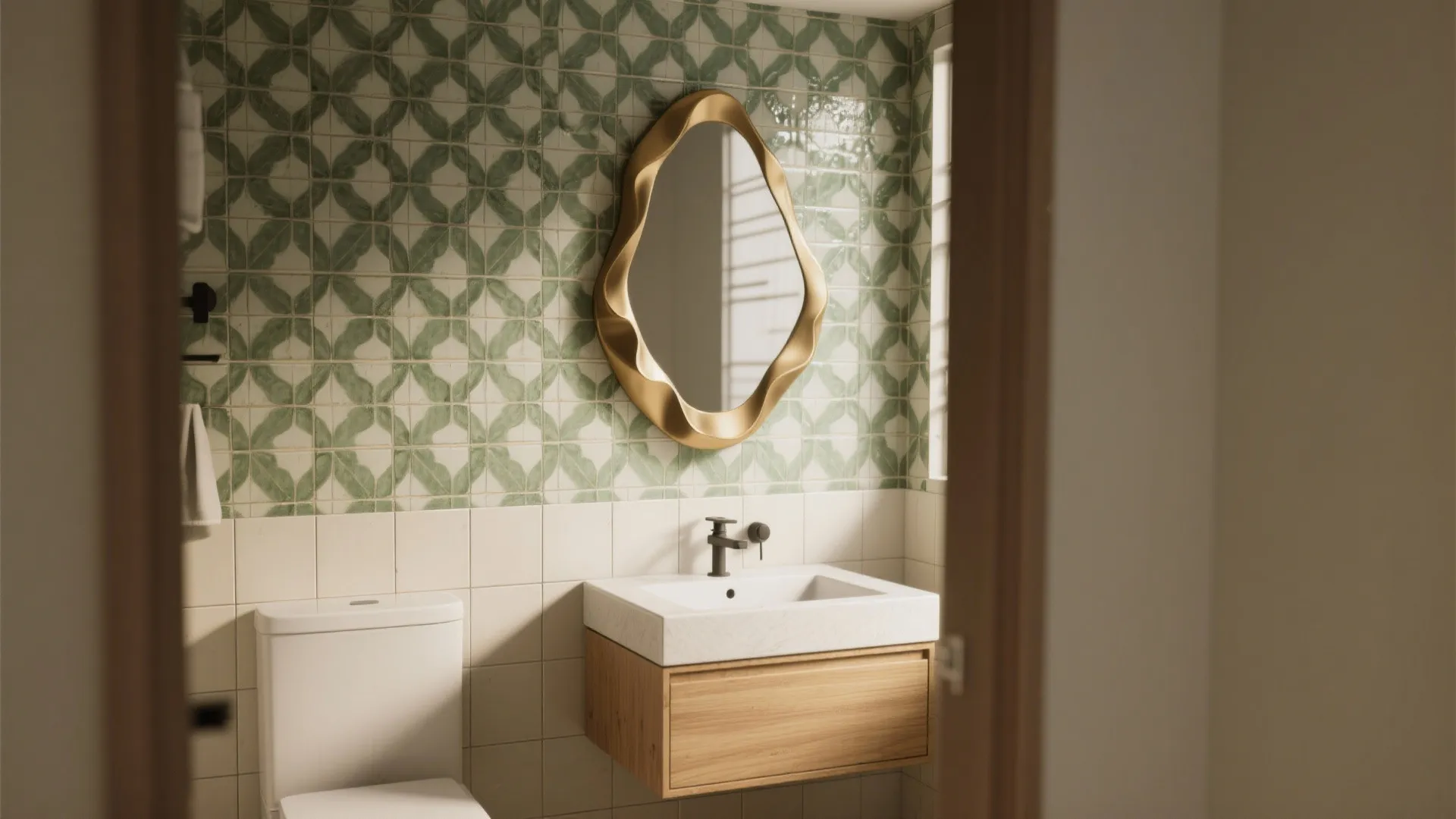 1. Statement Tiles, Minimal Fuss