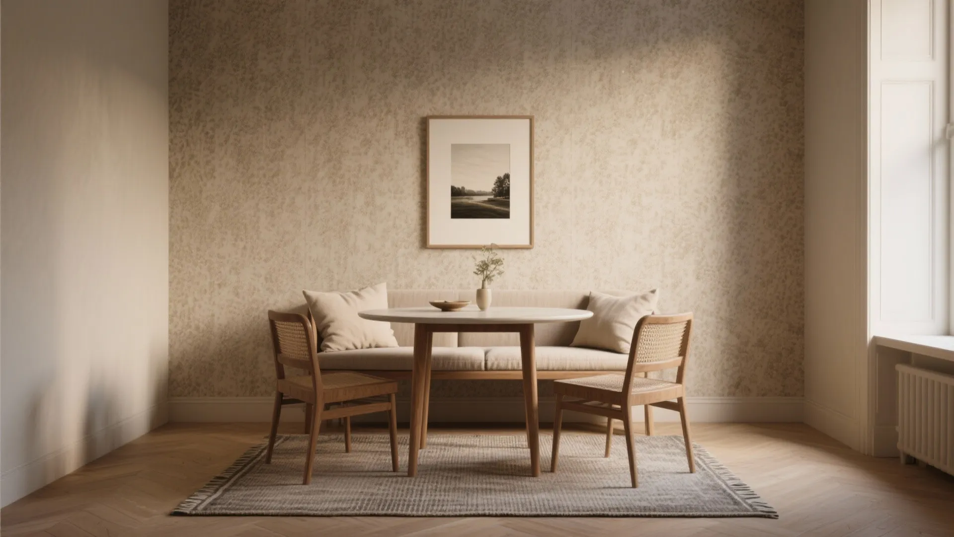 3. Statement Wall with Wallpaper or Art