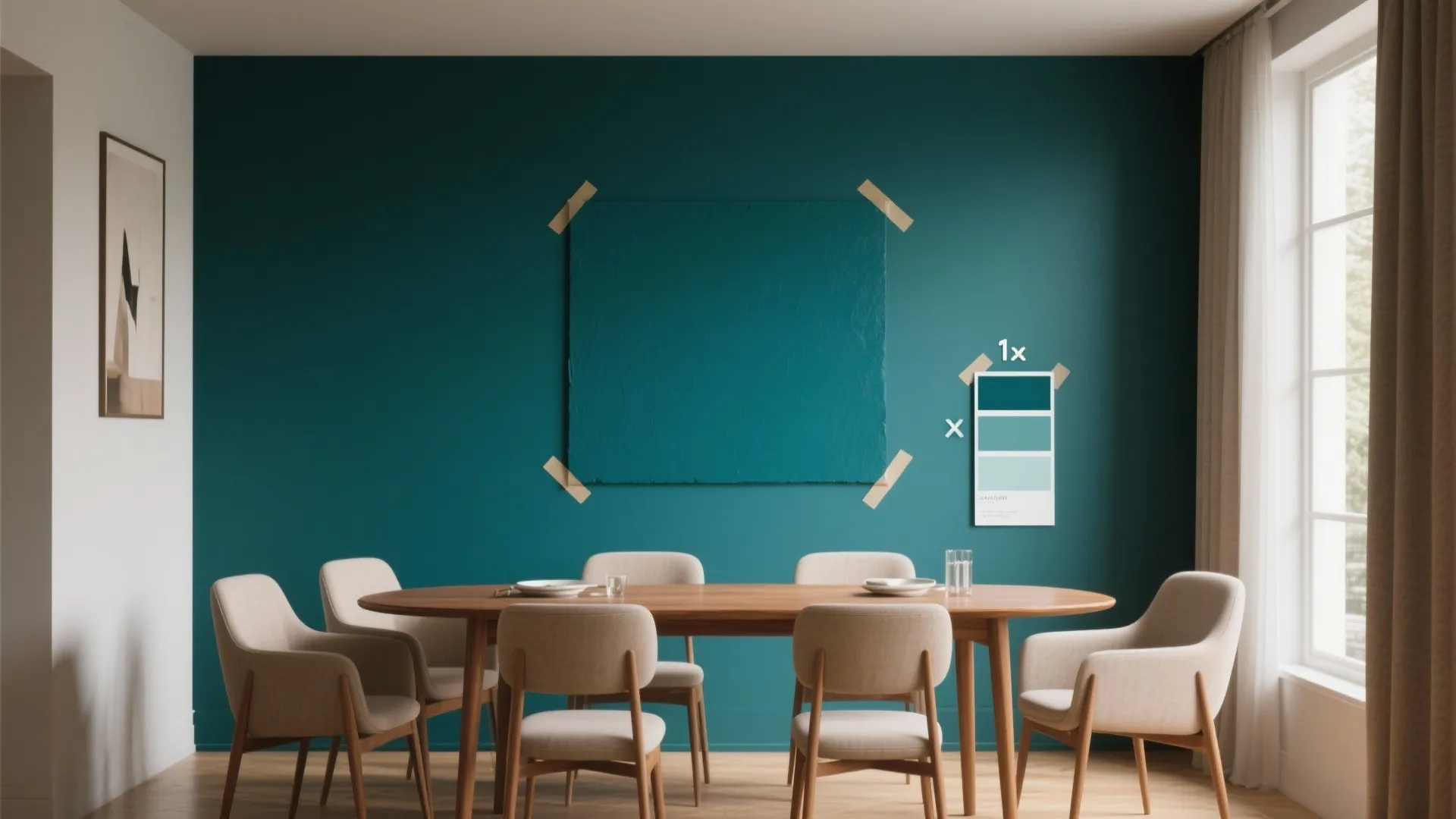 1. Statement Wall, Calm Surrounds