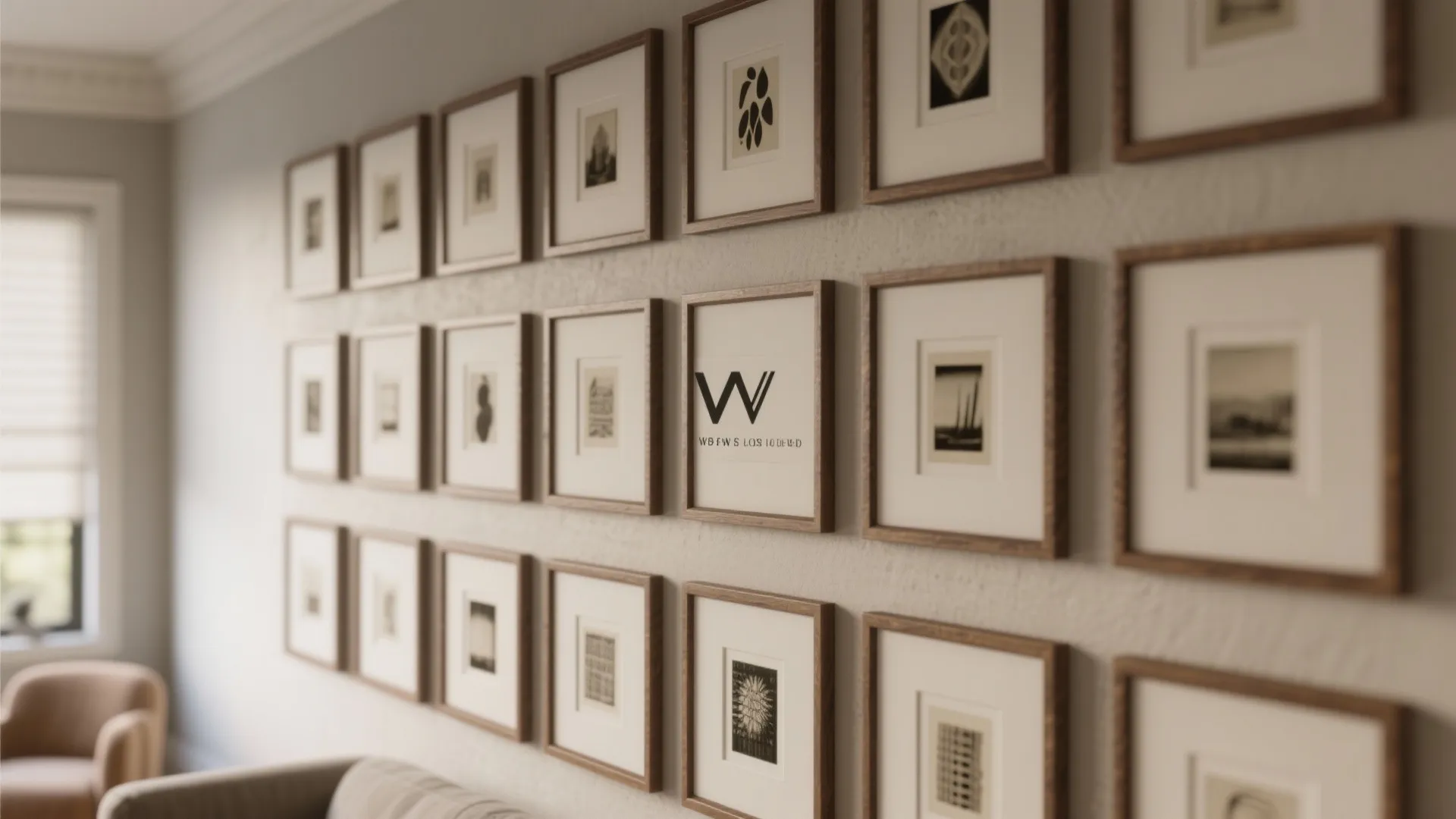 4. Statement wall and scaled art