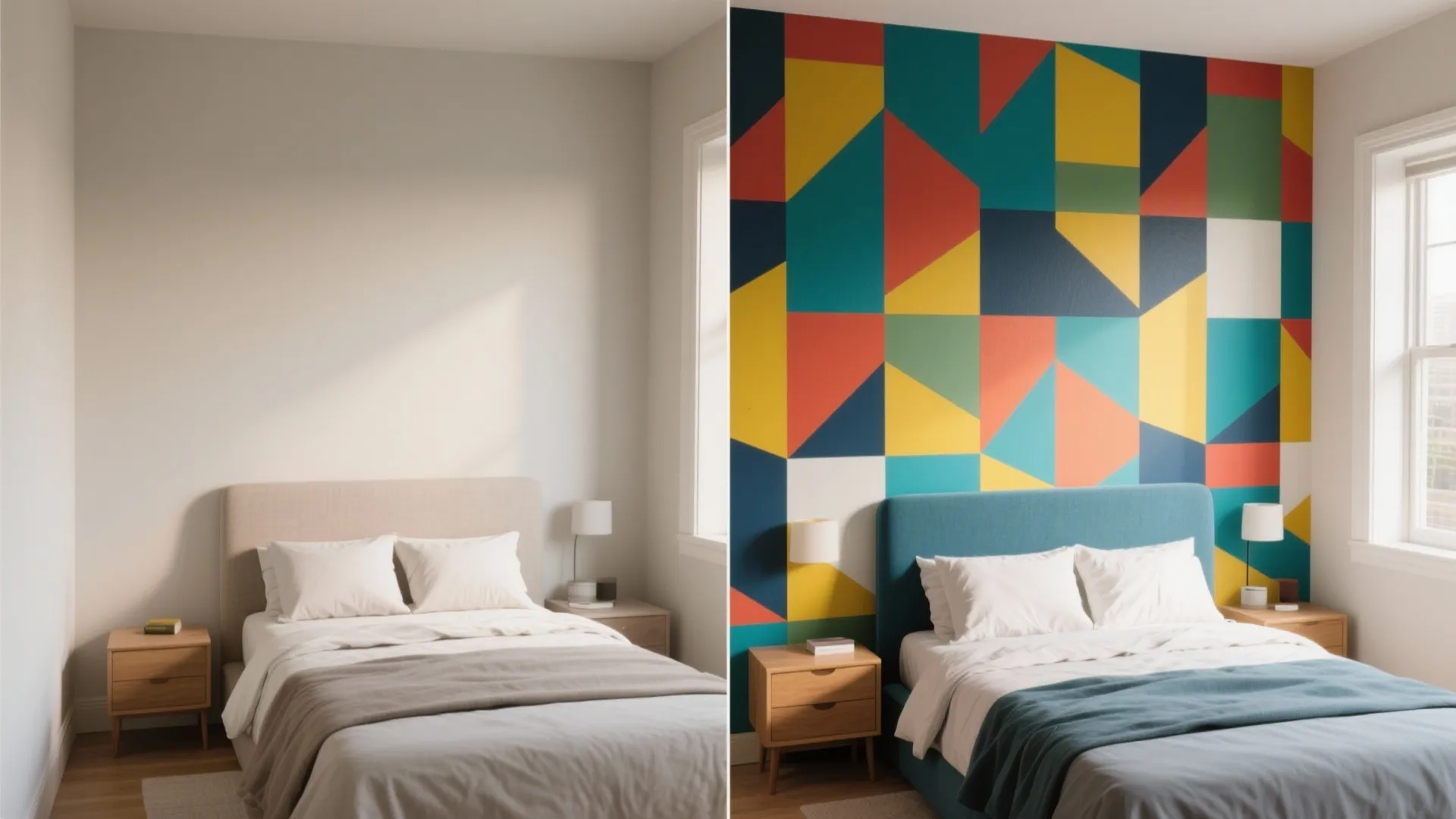 5. Embrace contrast with a statement wall