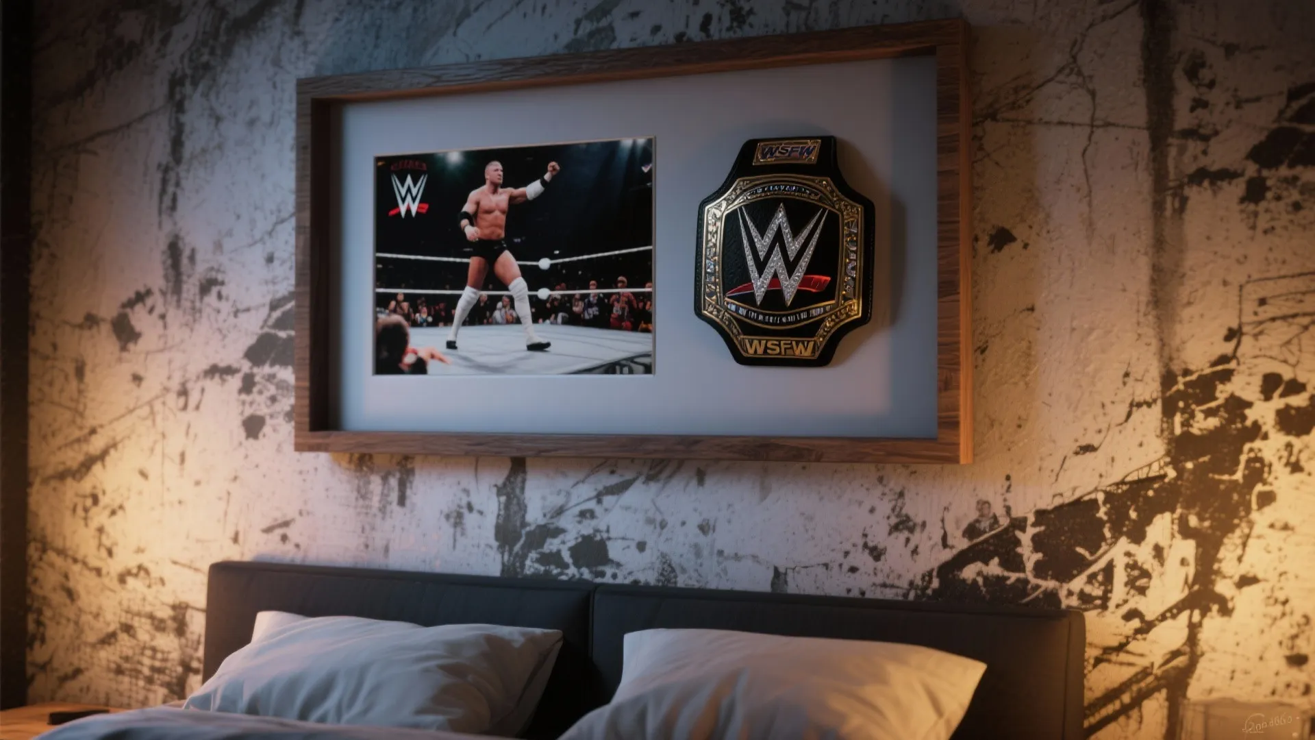 1. Statement wall with restrained graphics