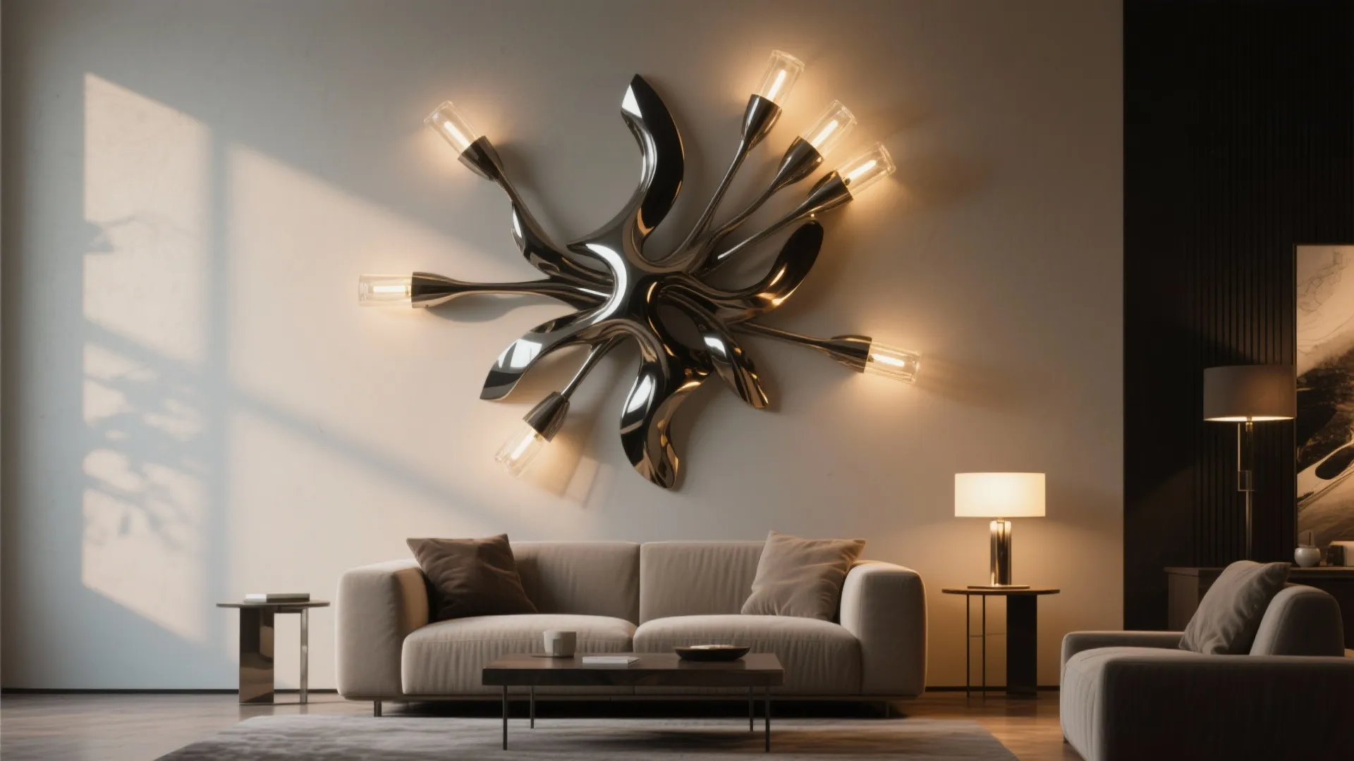 4. Statement wall fixtures as art