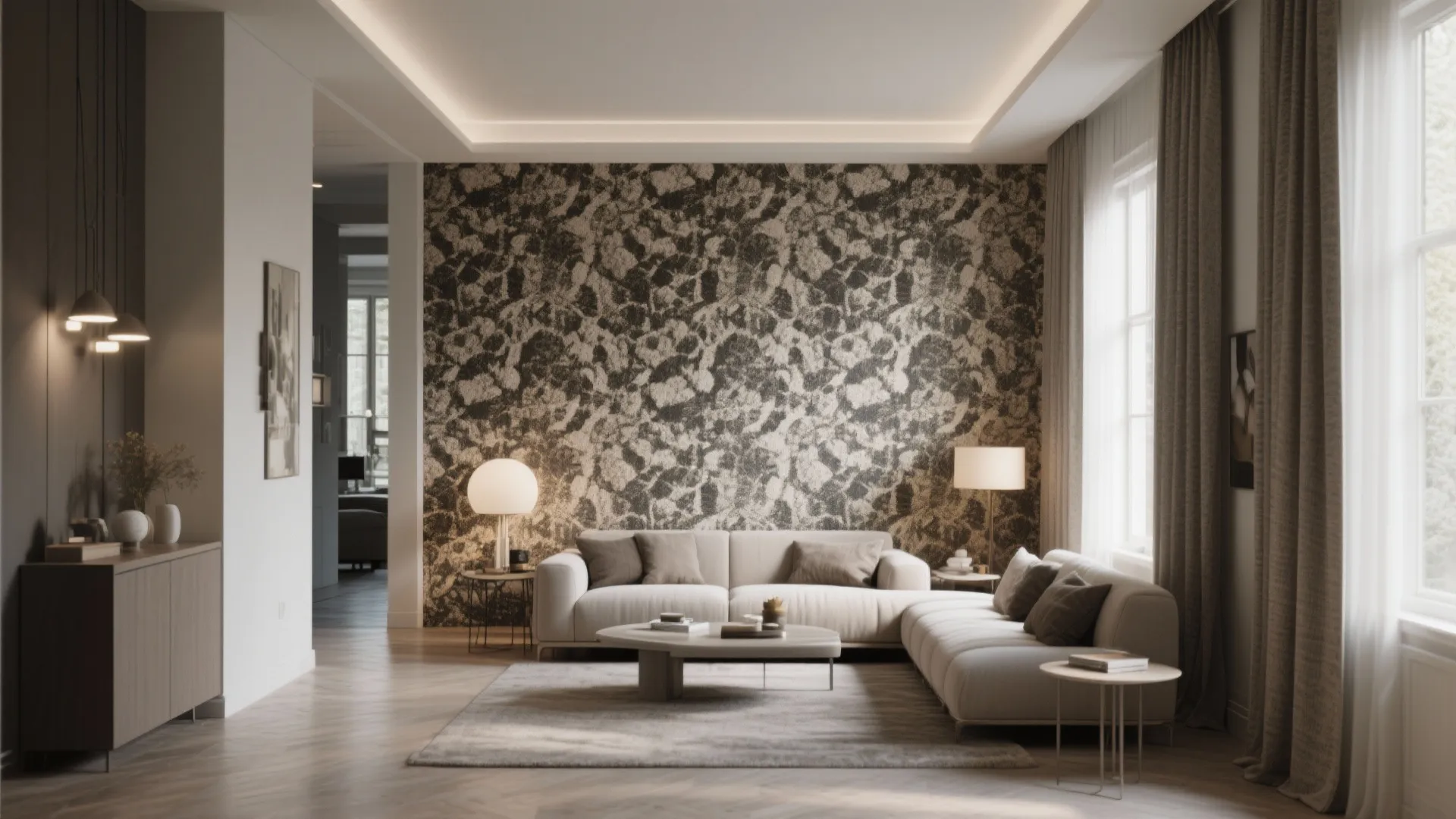 2. Statement Wallpaper or a Hand-Painted Mural