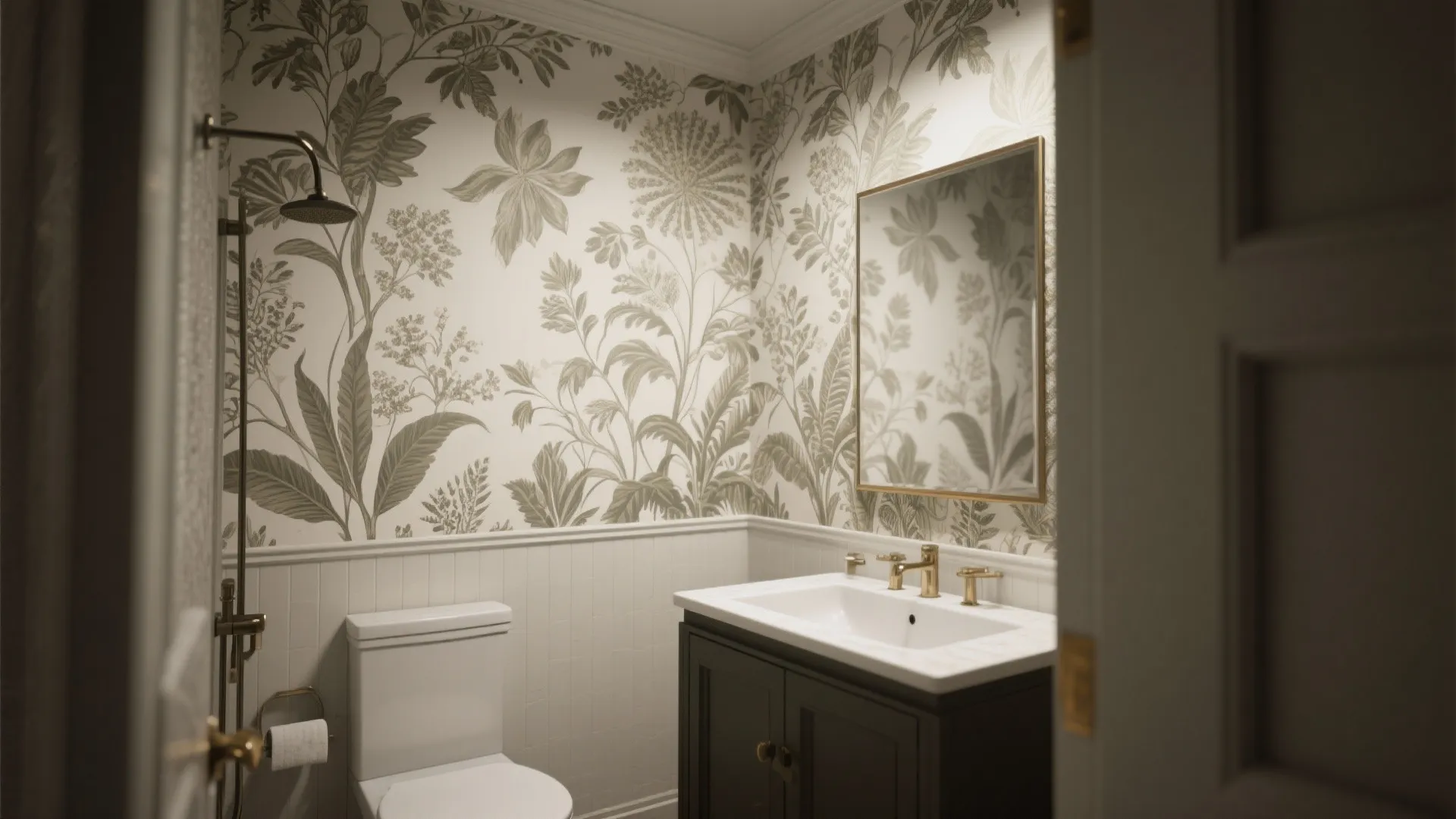 3. Statement wallpaper or washable mural