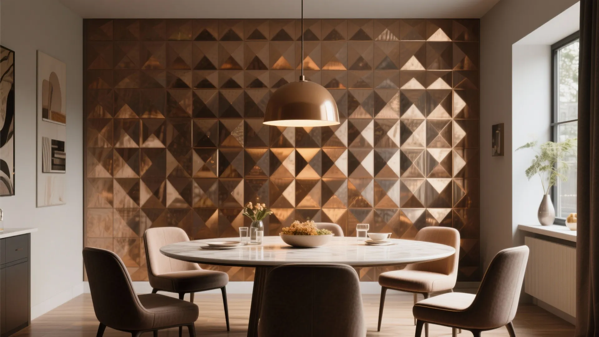 7. Statement Wallpaper