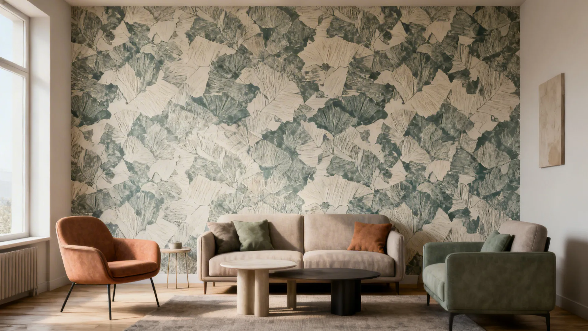 5. Statement wallpaper or mural