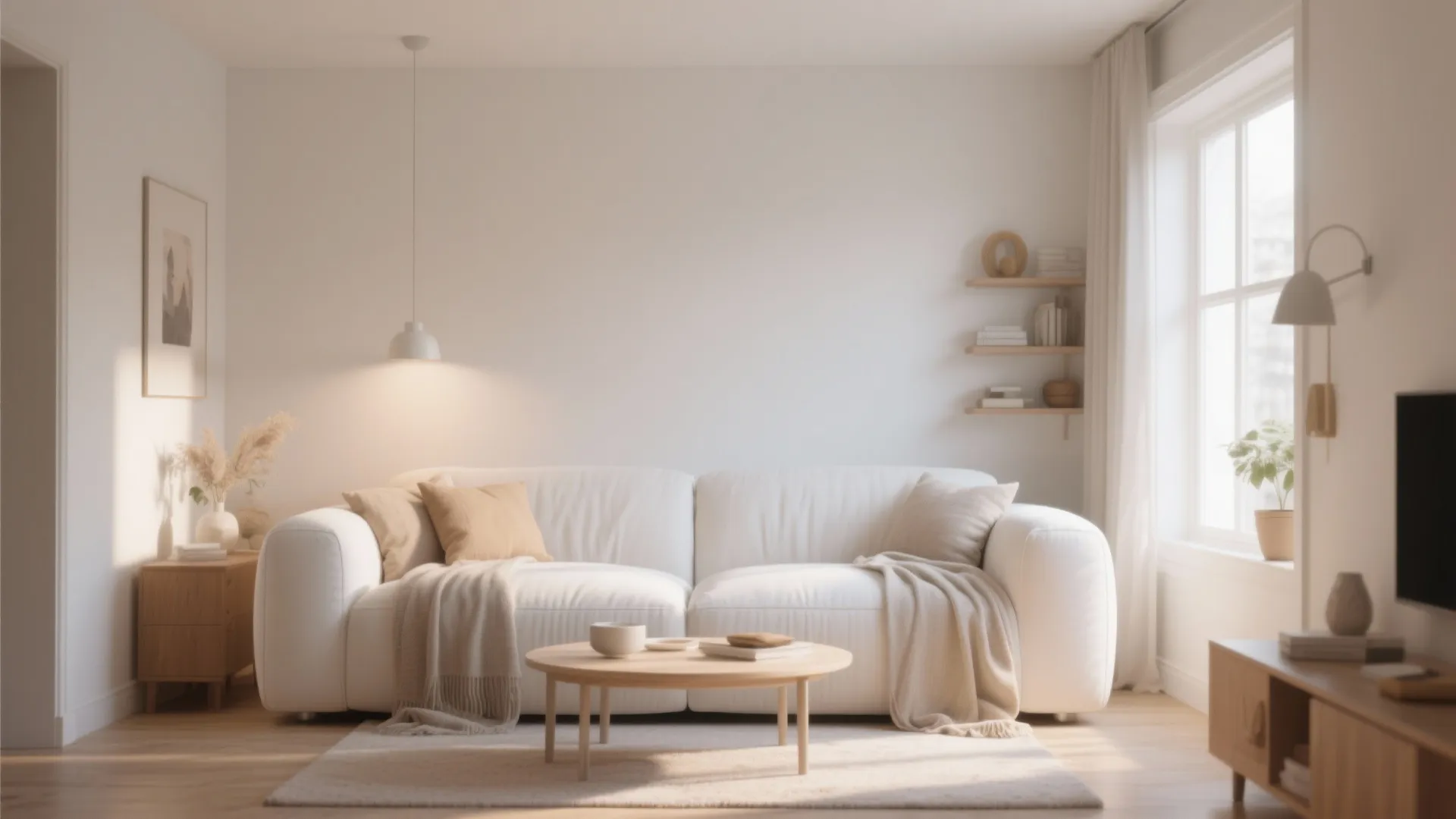 3. Statement White Sofa