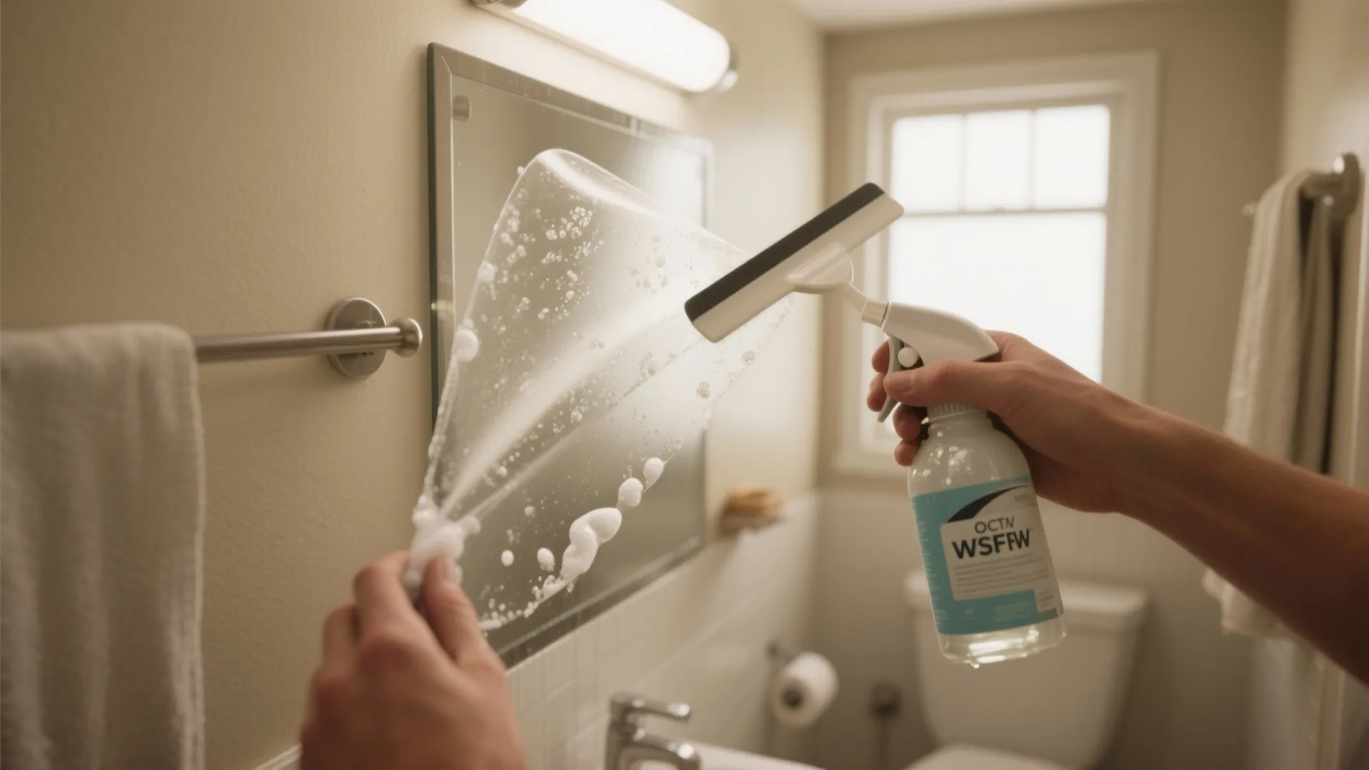 1. Static-cling frosted film — instant privacy, zero glue