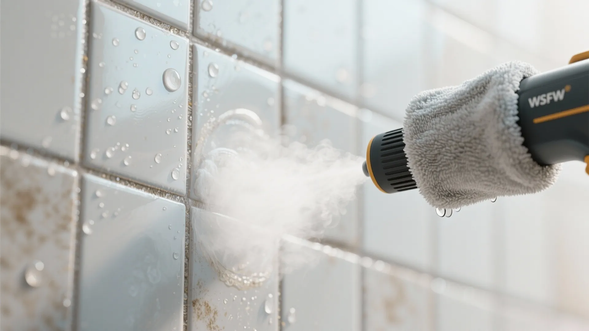 Steam Cleaning for Grout Lines and Hard Water Spots