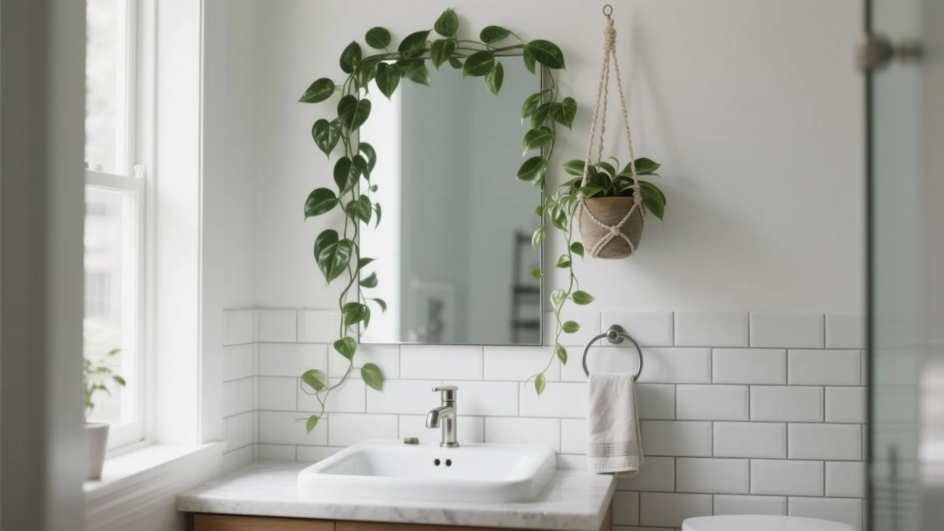 Hanging vines that thrive in steam