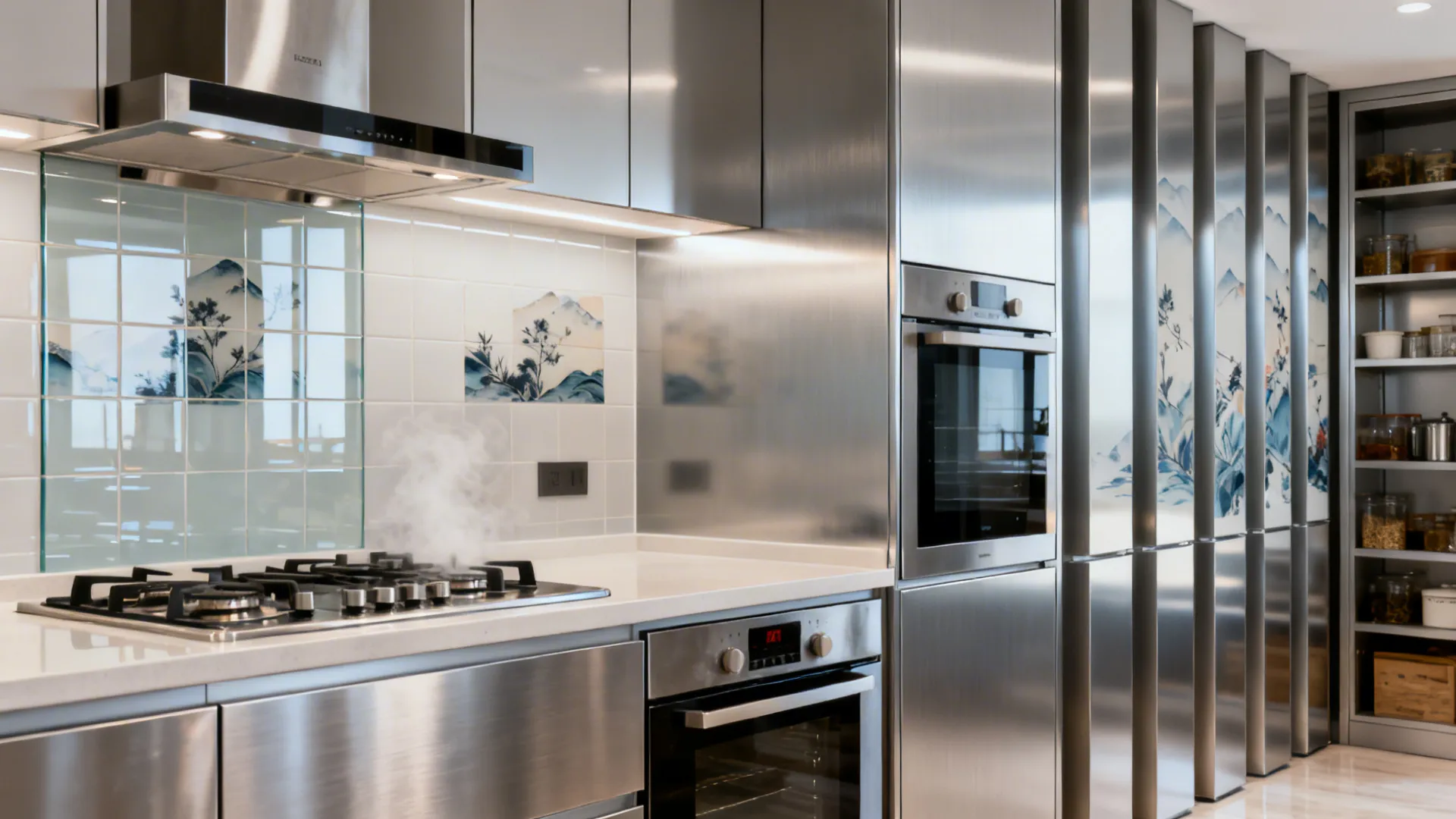 Frameless Glass or Metal Prints for Steam-Prone Zones