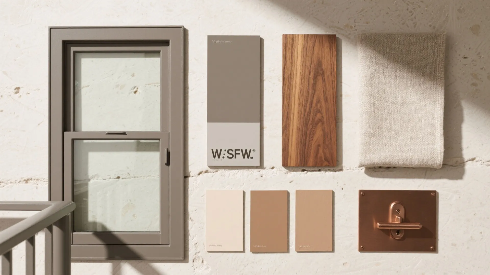 Steel-framed glass doors with slender mullions