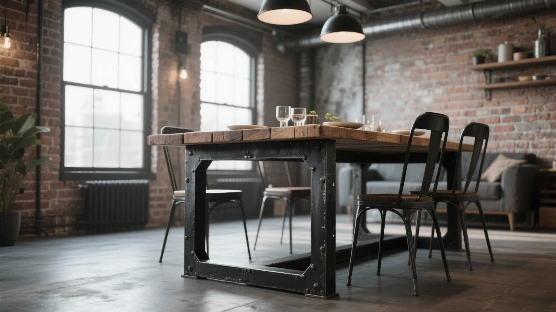 2. Industrial Metal Frame