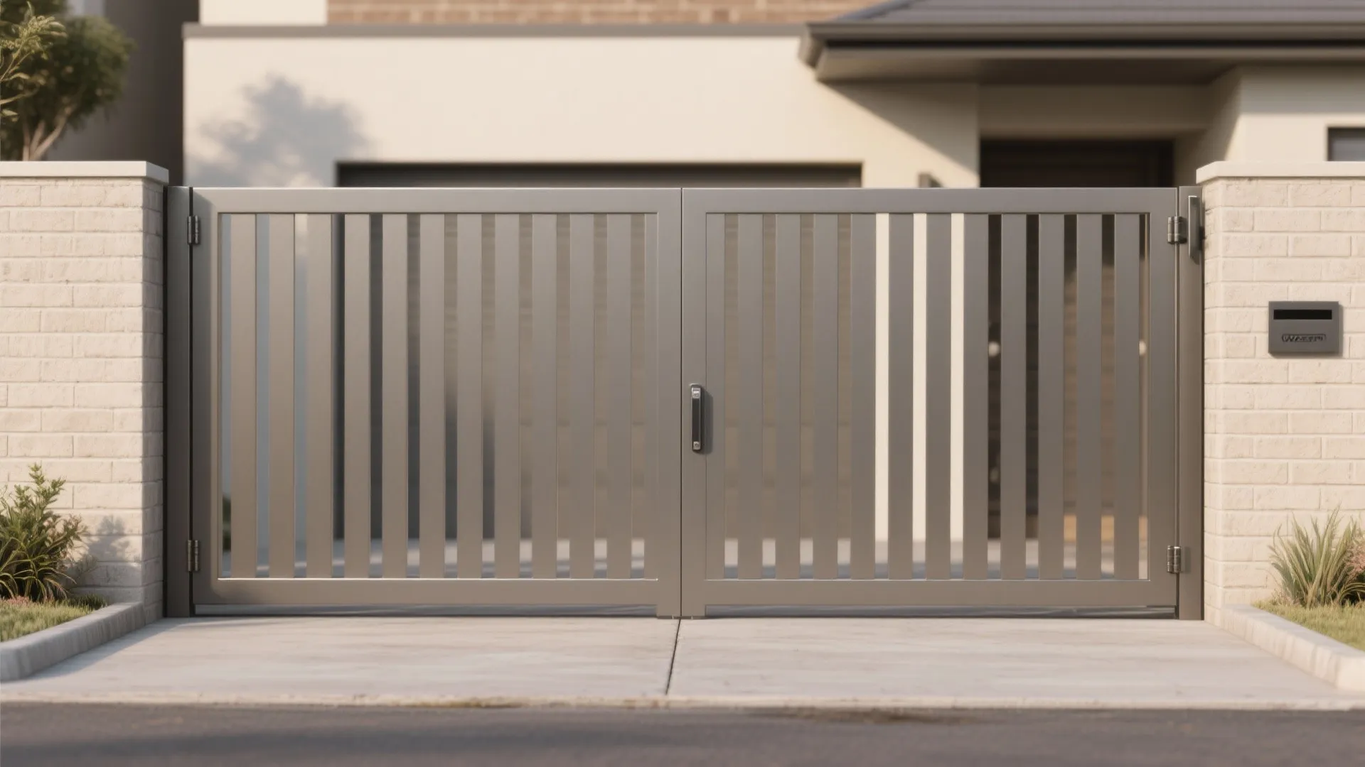 Minimal Steel Frame Gate with Clean Lines