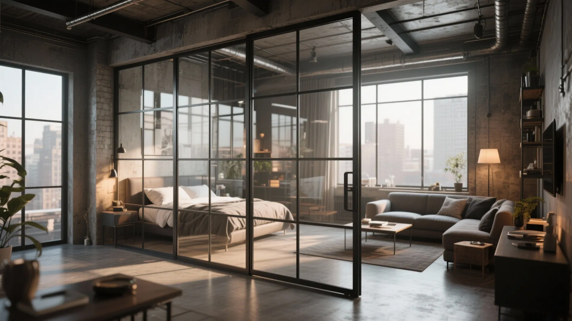 3. Glass Partition Walls