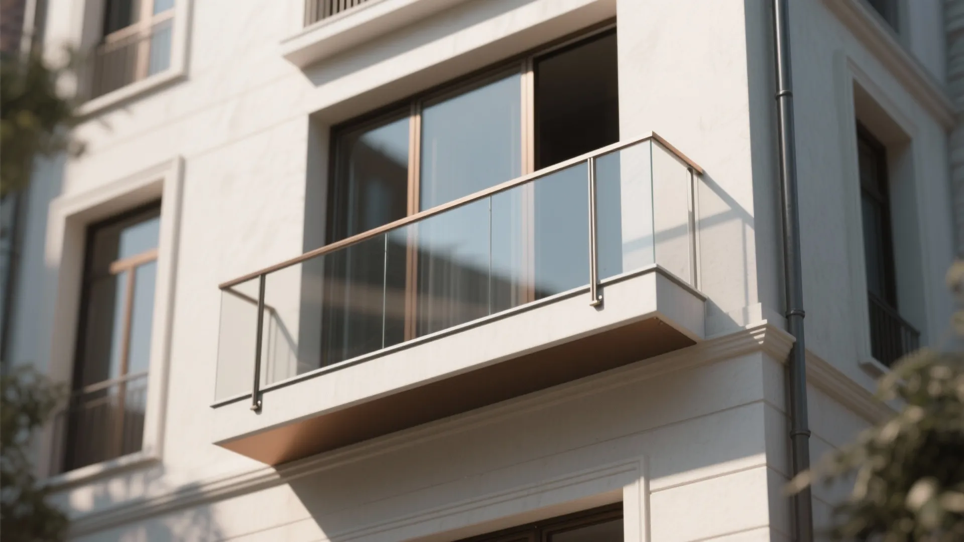 Minimal steel-and-glass Juliet