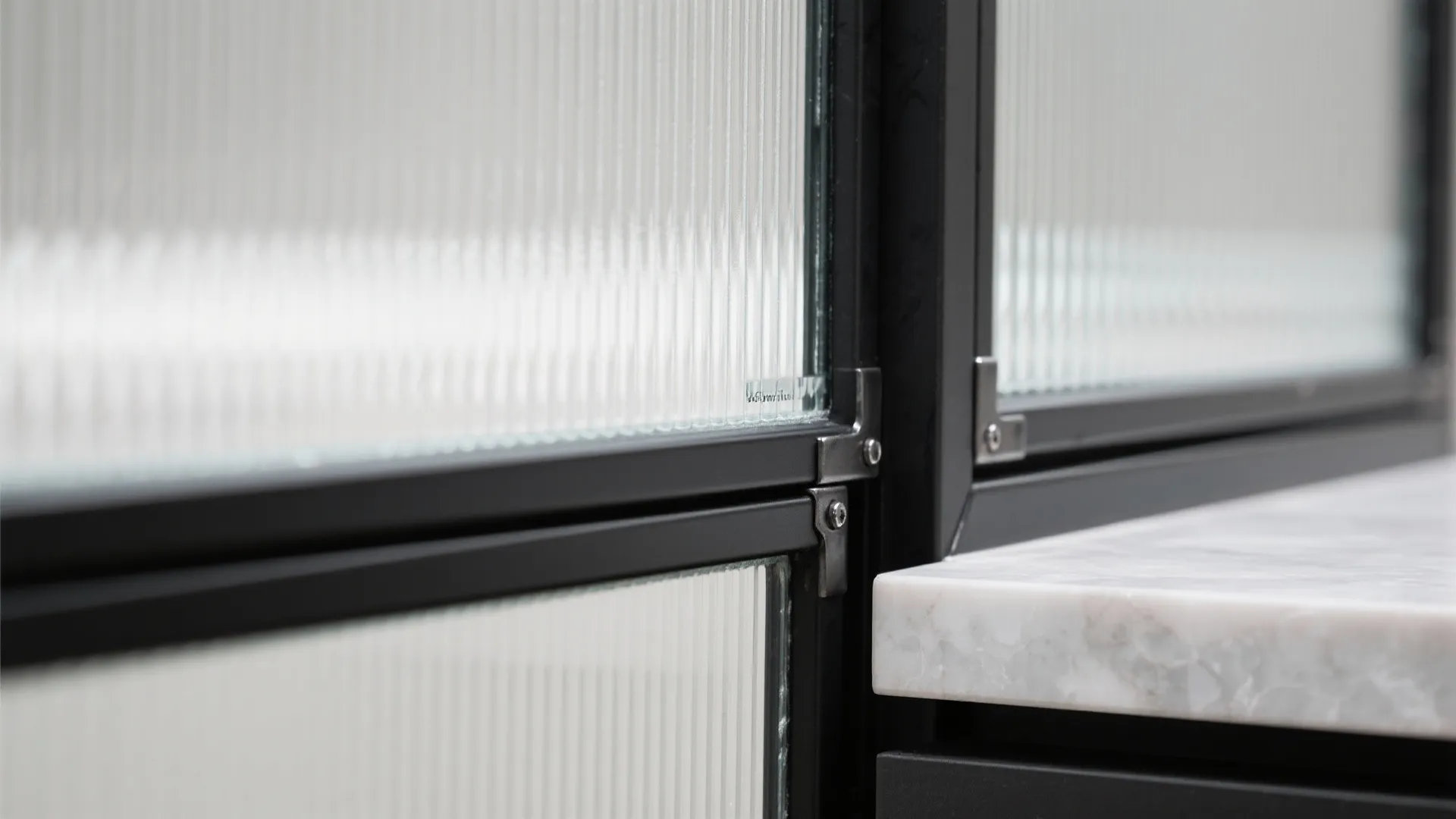 Glass and Metal Partitions with a Light Shelf