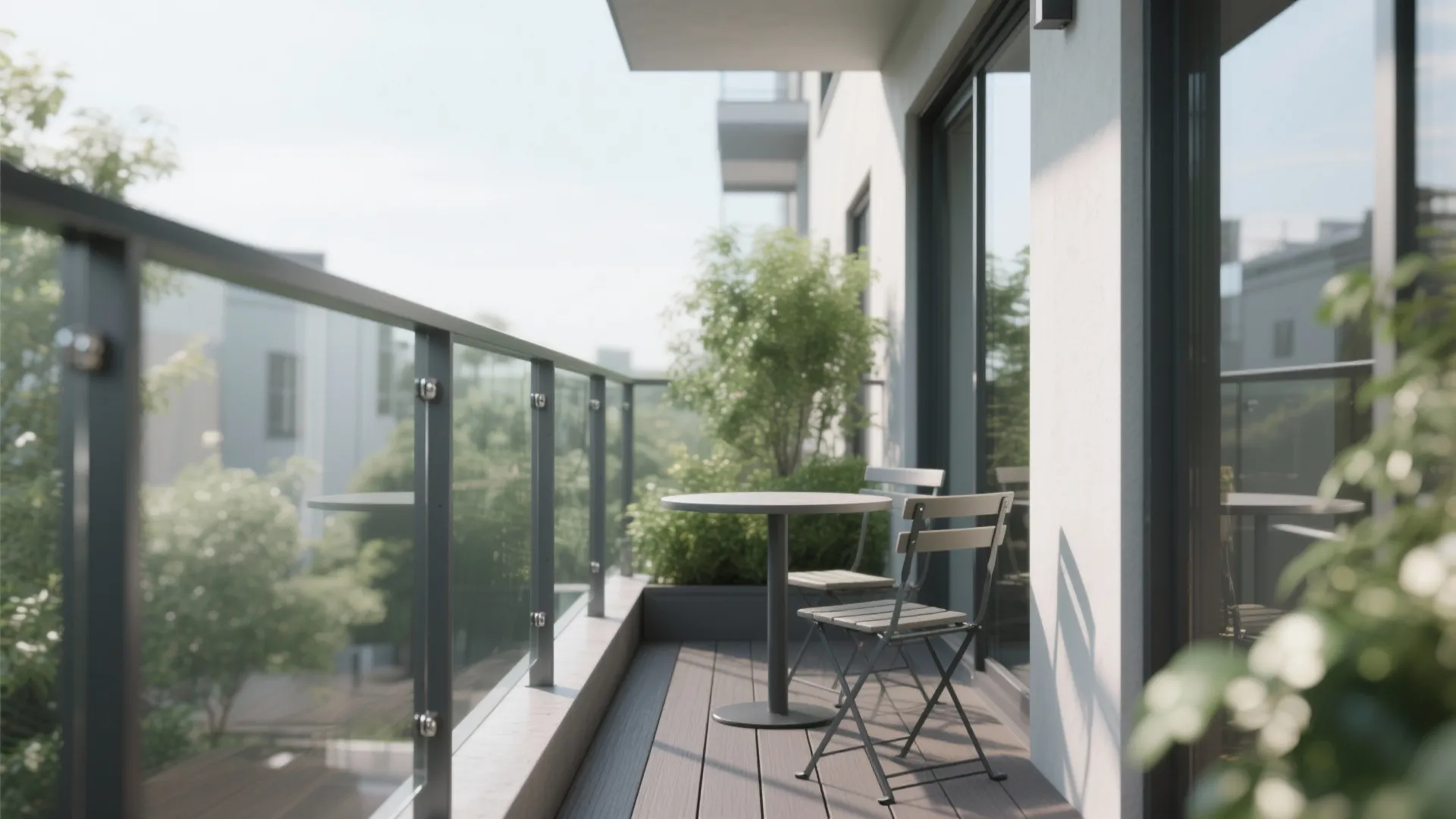 Minimal Steel Balustrades with Glass