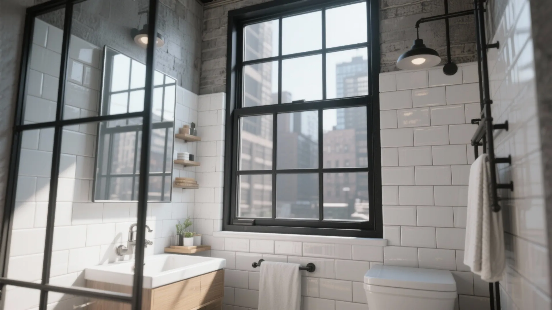 7. Steel-Frame Gridded Windows